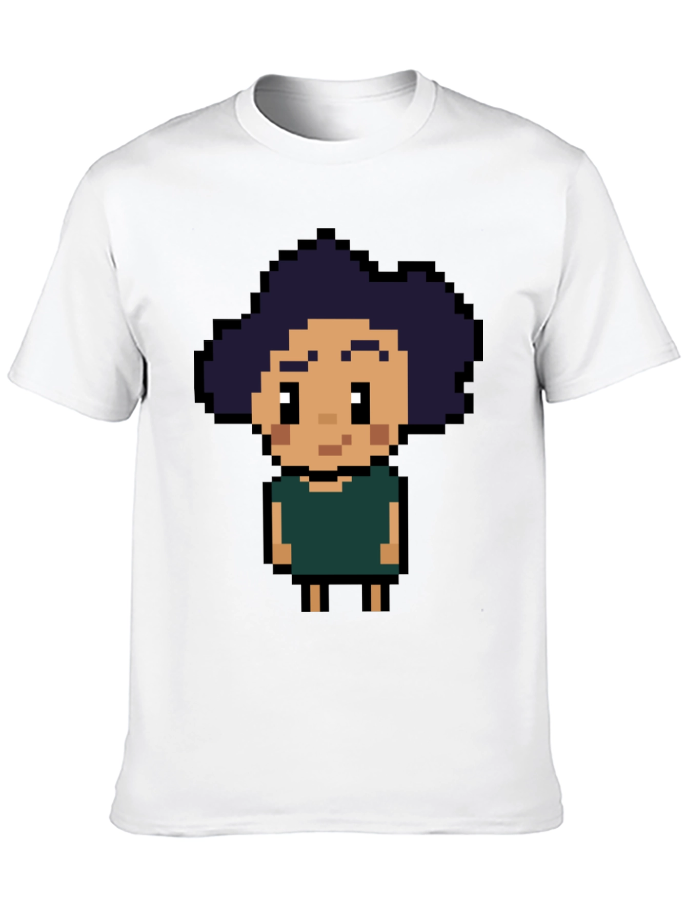 Black Pixel Art T-Shirt - Retro Gaming Style view 10