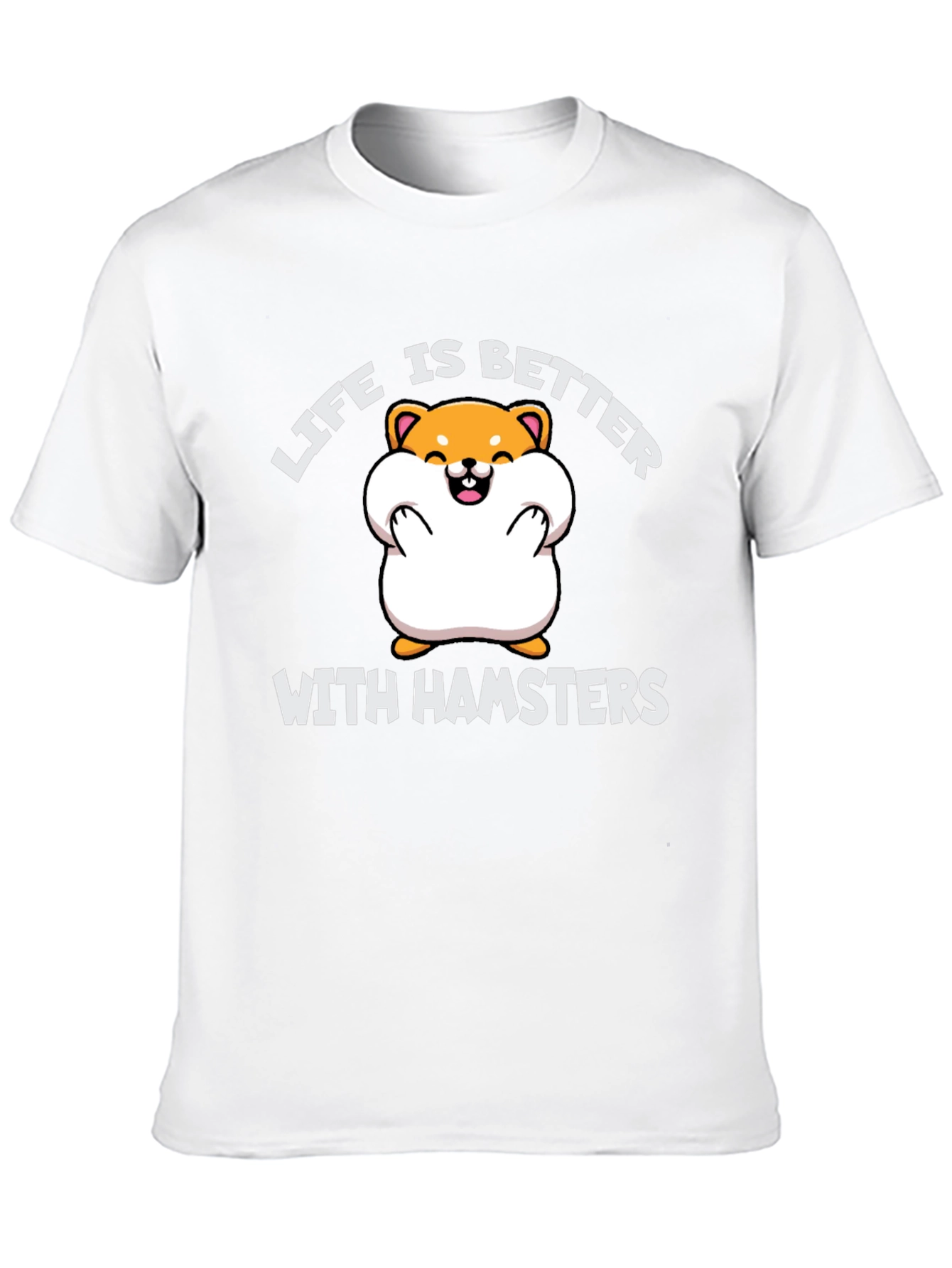 Black Hamster Lover Tee: Life is Better with Hamsters T-Shirt view 10