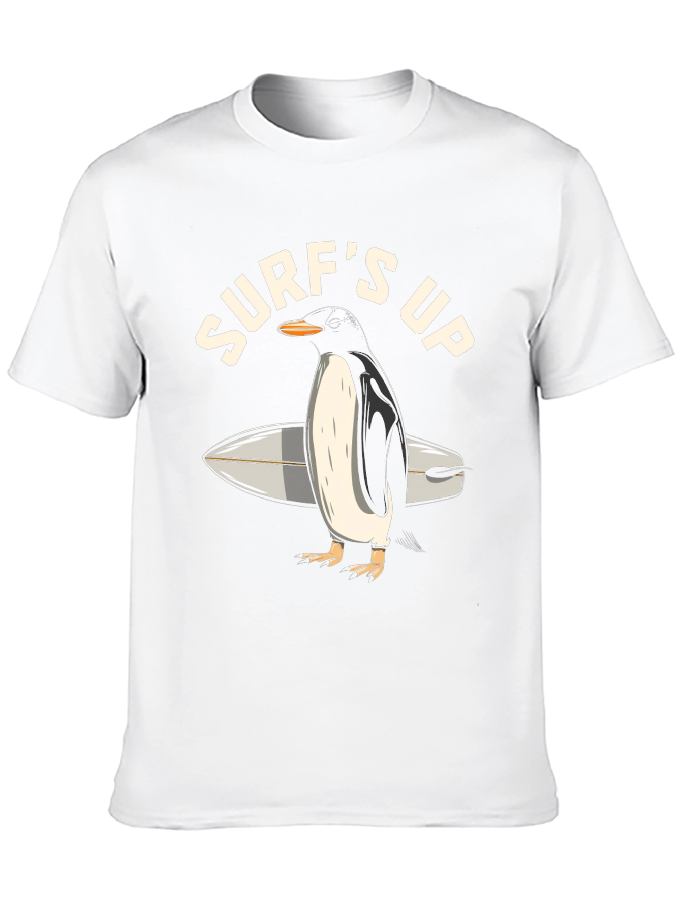 Black Surf's Up Penguin Graphic T-Shirt view 10