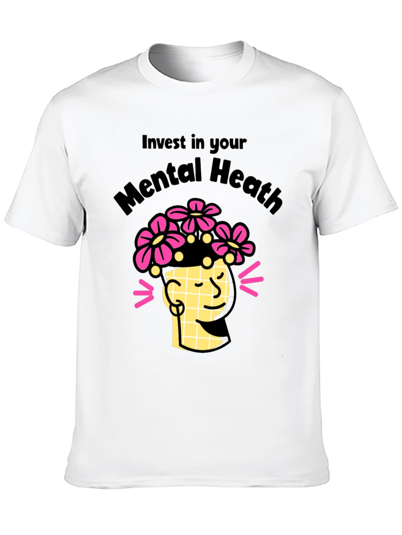 Black Invest in Your Mental Health T-Shirt view 10