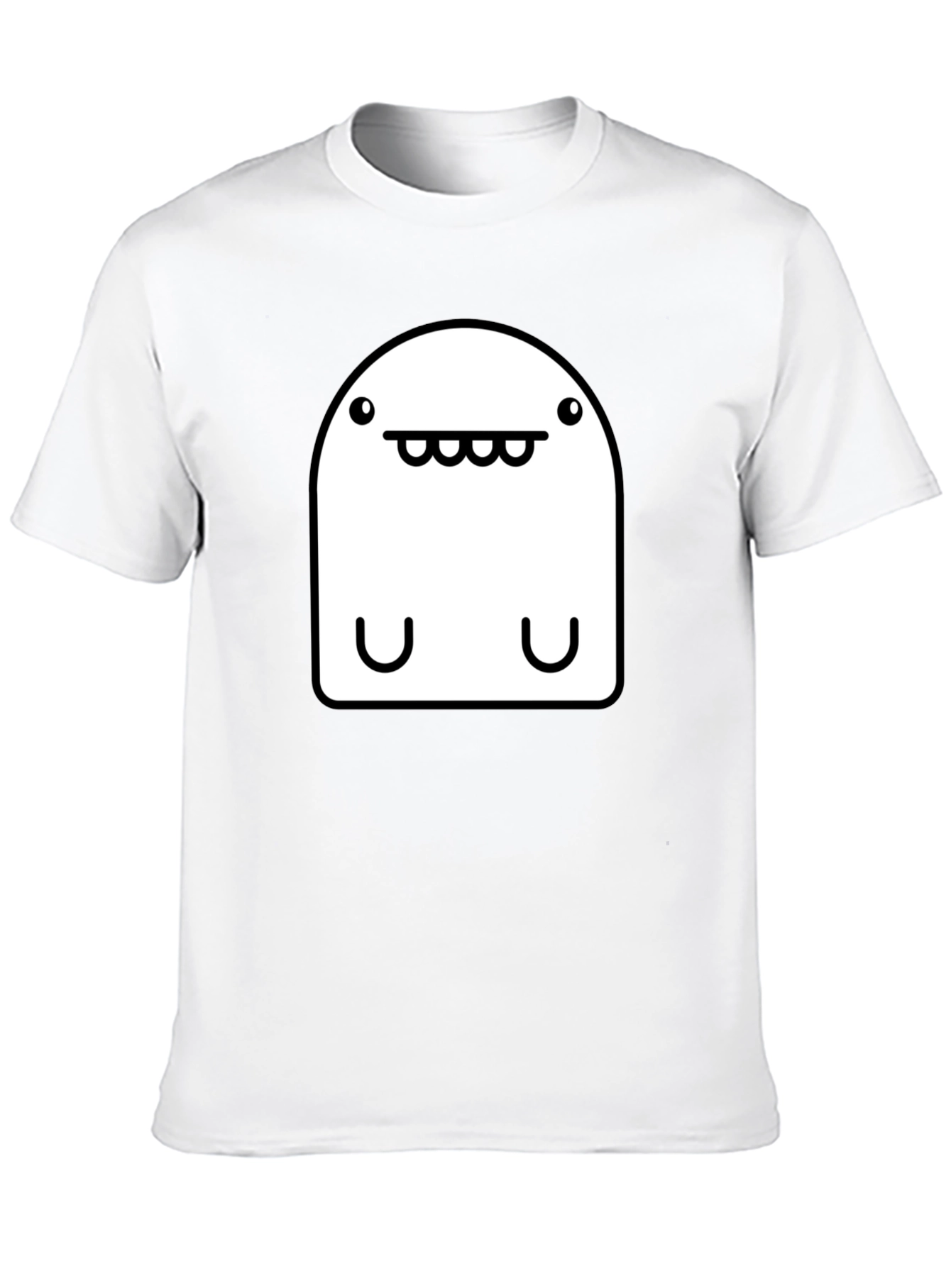 Black Funny Monster Graphic T-Shirt - Black view 10