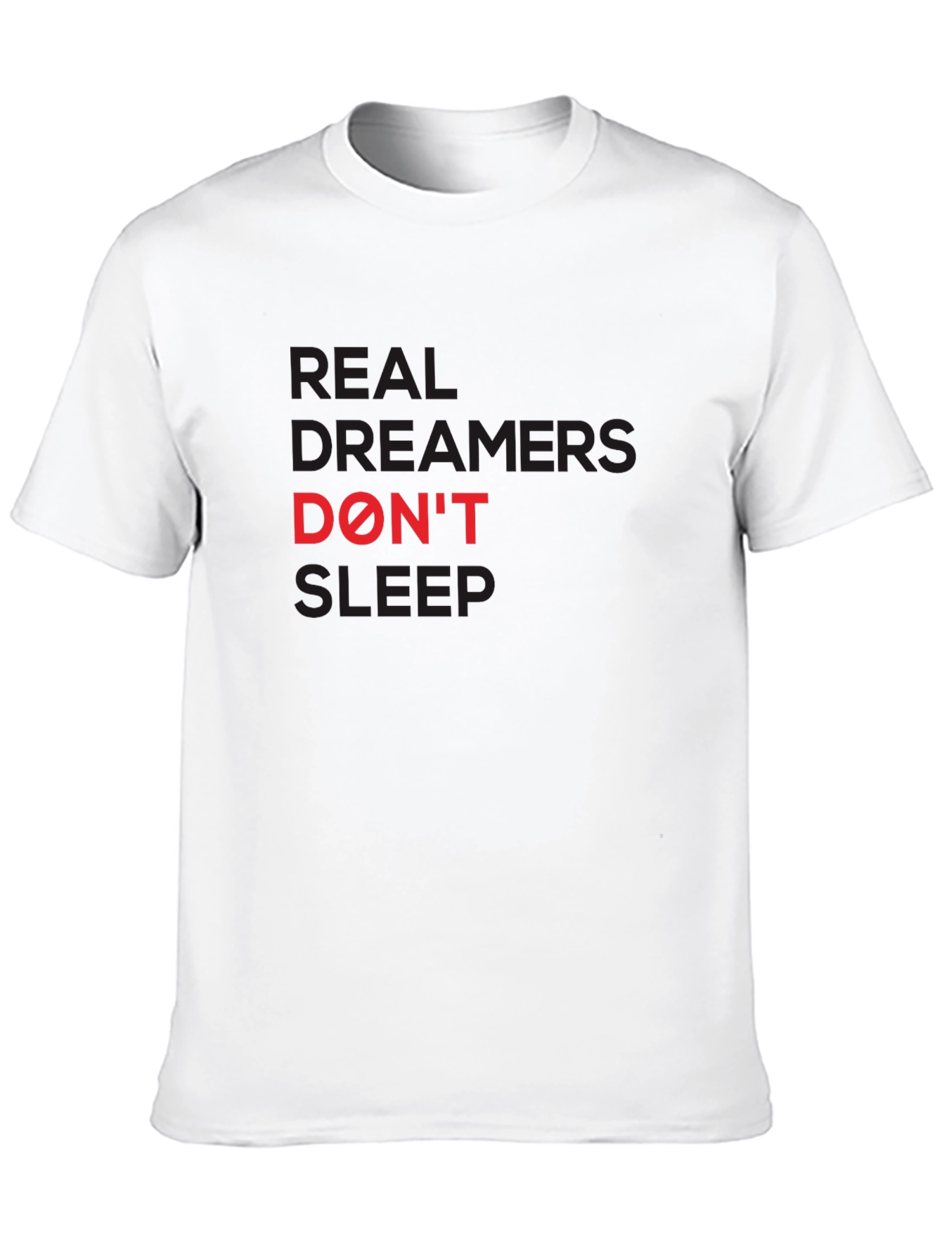 Black Real Dreamers Don't Sleep Graphic Tee view 10