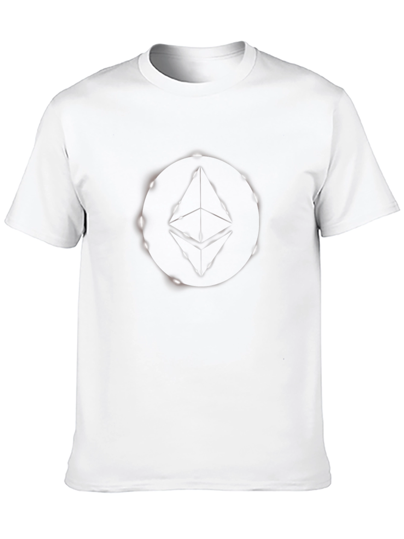 Black Ethereum Logo Graphic Print Black T-Shirt view 10
