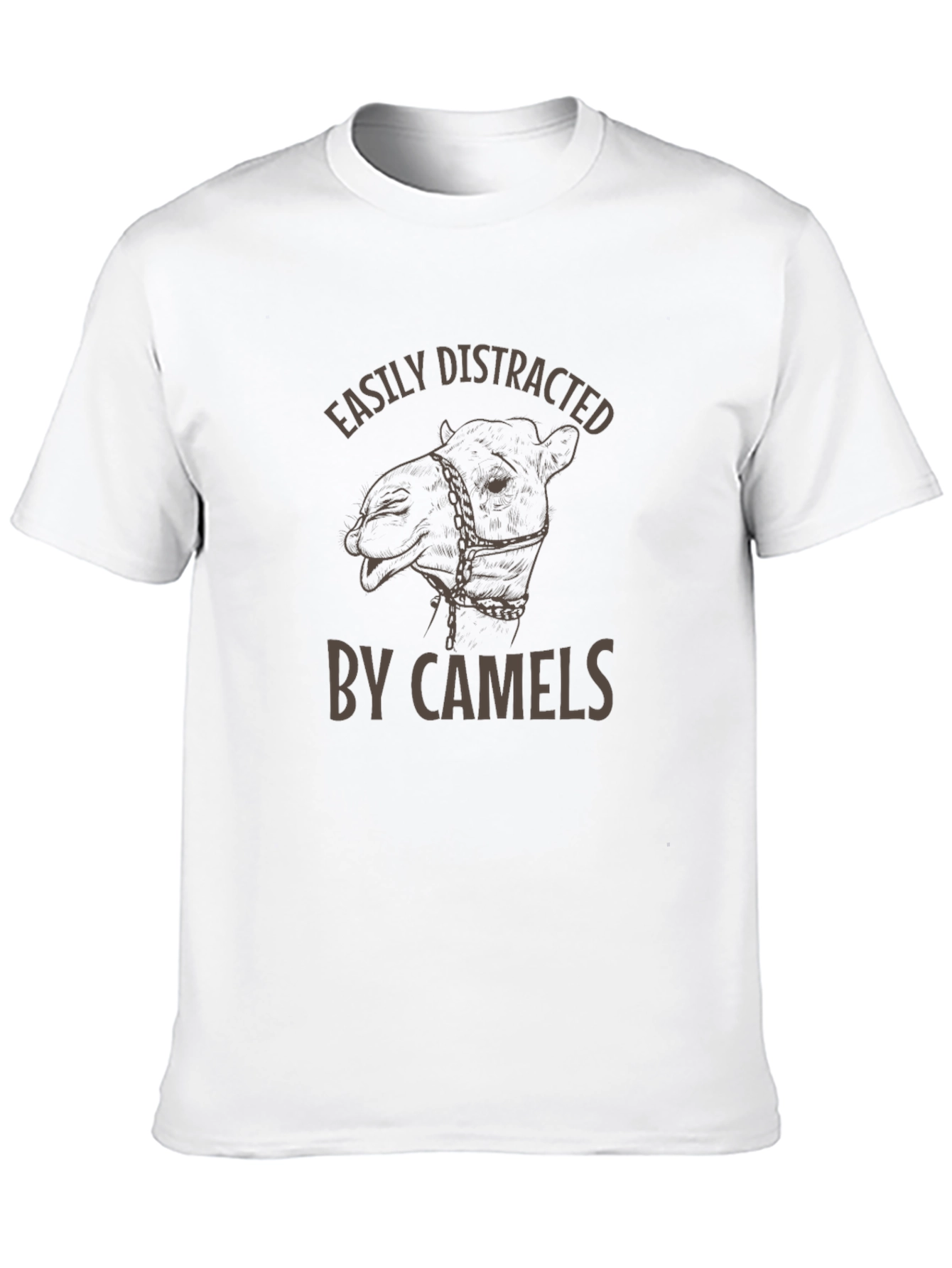 Black Easily Distracted By Camels T-Shirt view 10