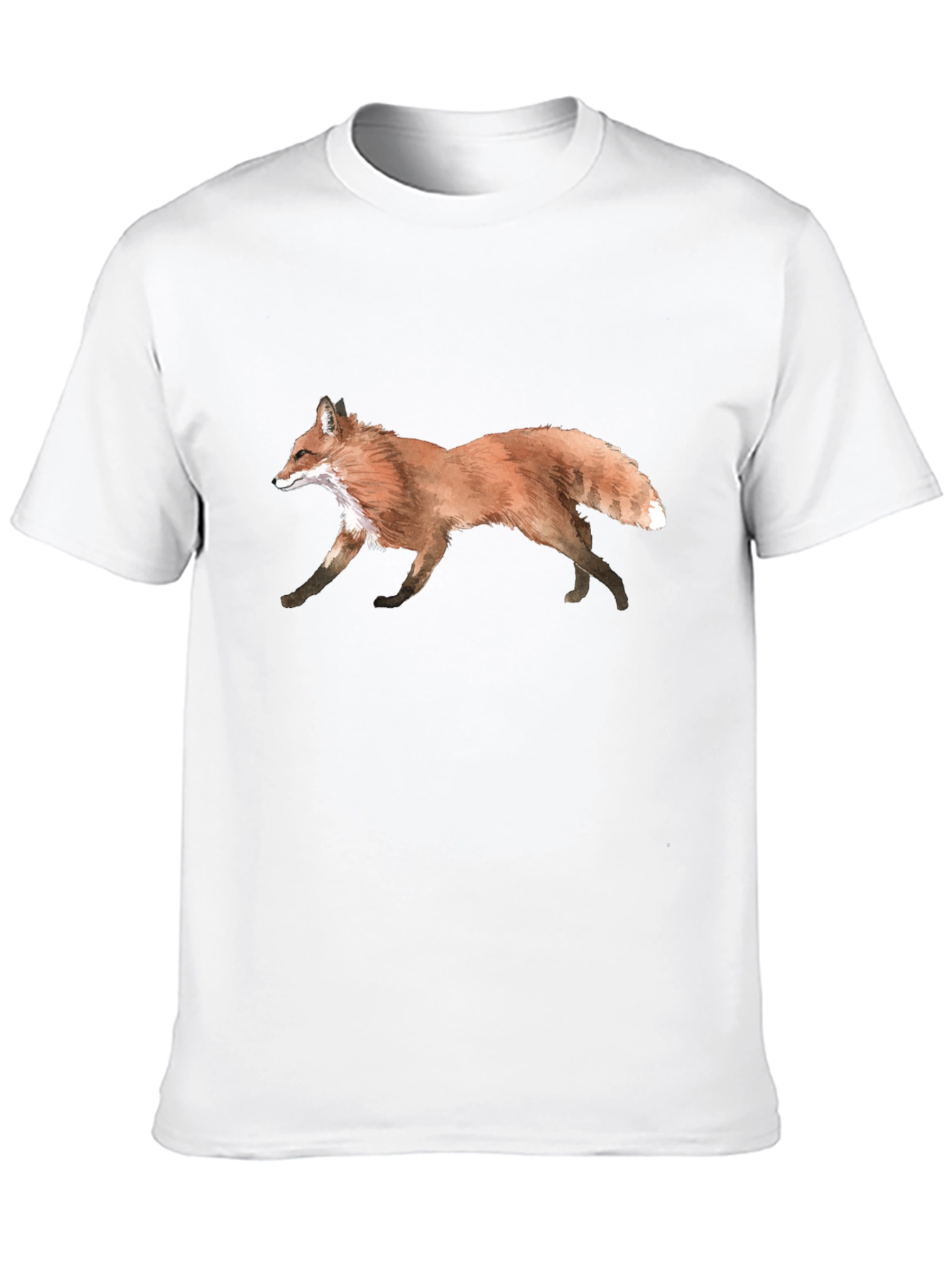 Black Fox Graphic Black T-Shirt - Nature Inspired Design view 10