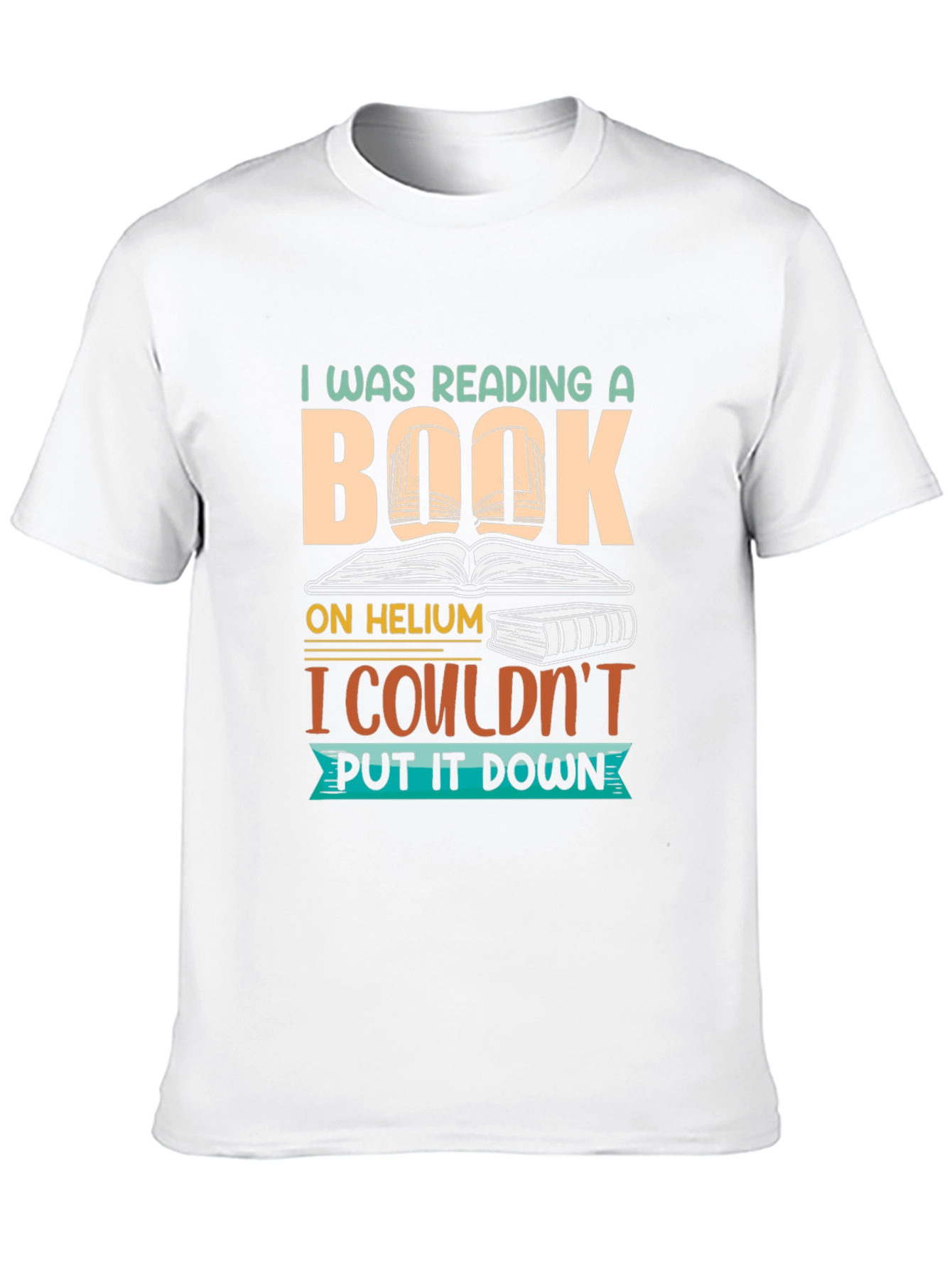 Black Funny Book Lover T-Shirt - Couldn't Put It Down! view 10