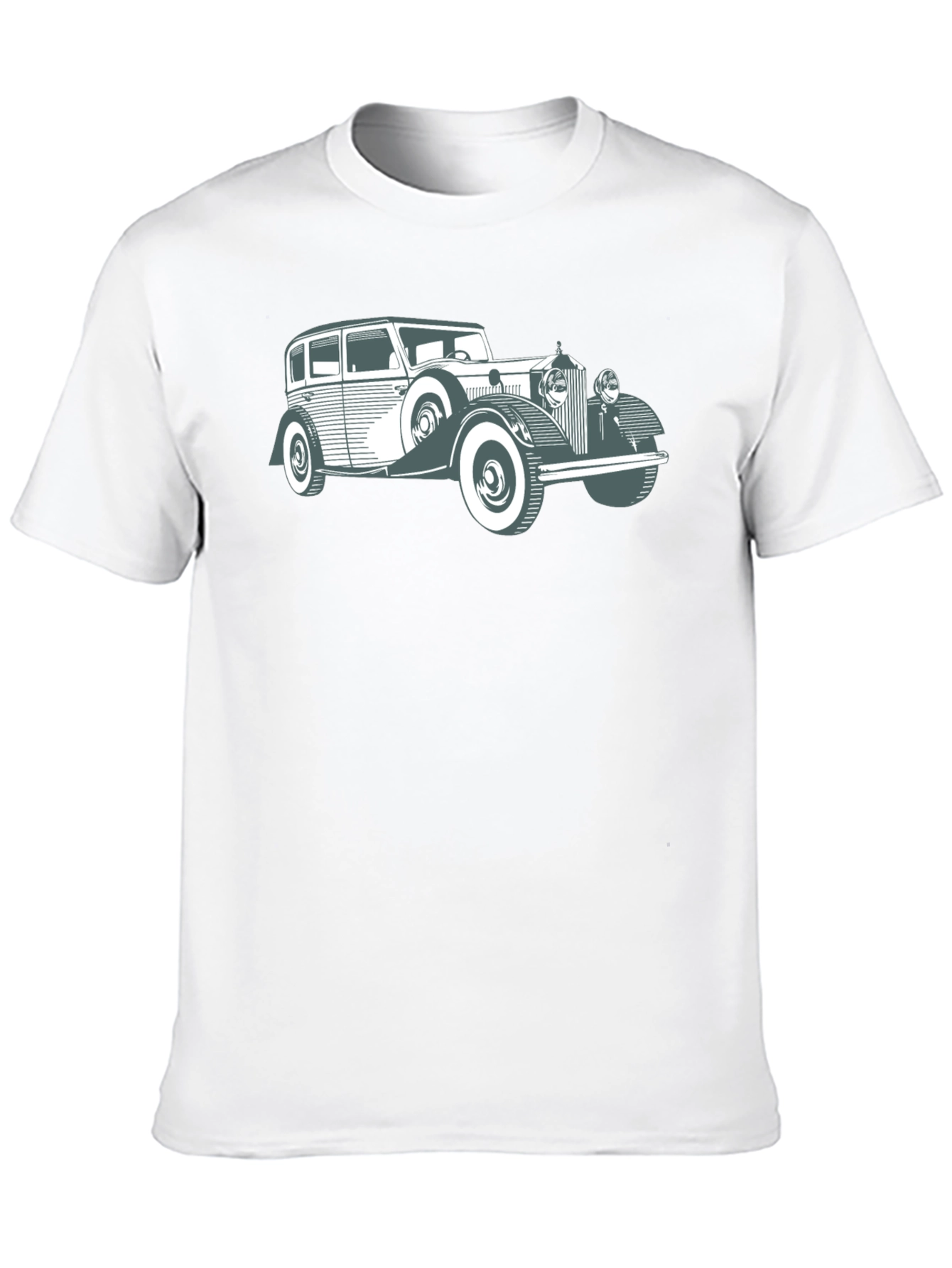 Black Classic Car Graphic Tee - Vintage Style view 10