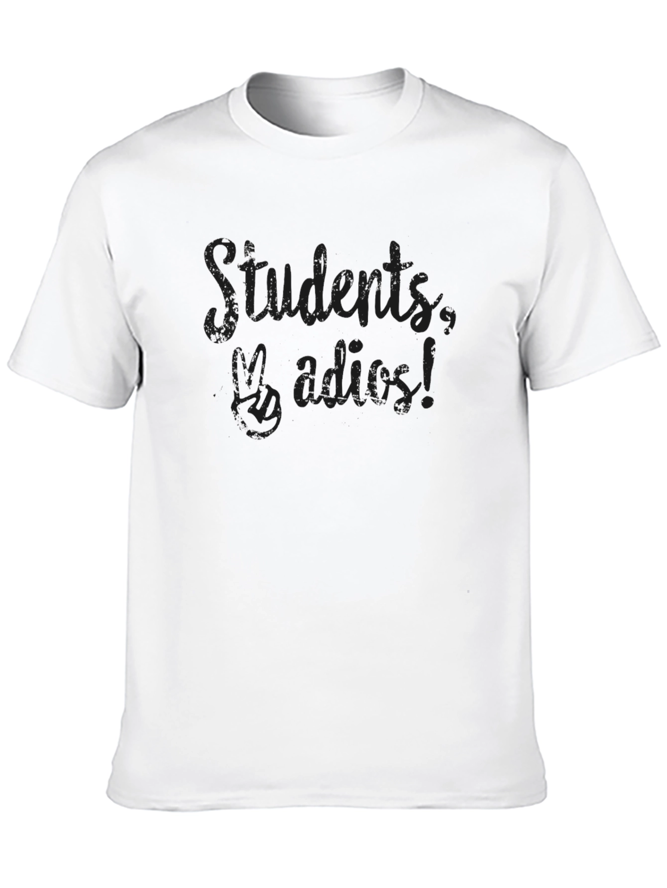 Black Students Adieu T-Shirt - Dark Humor Graduation Tee view 10
