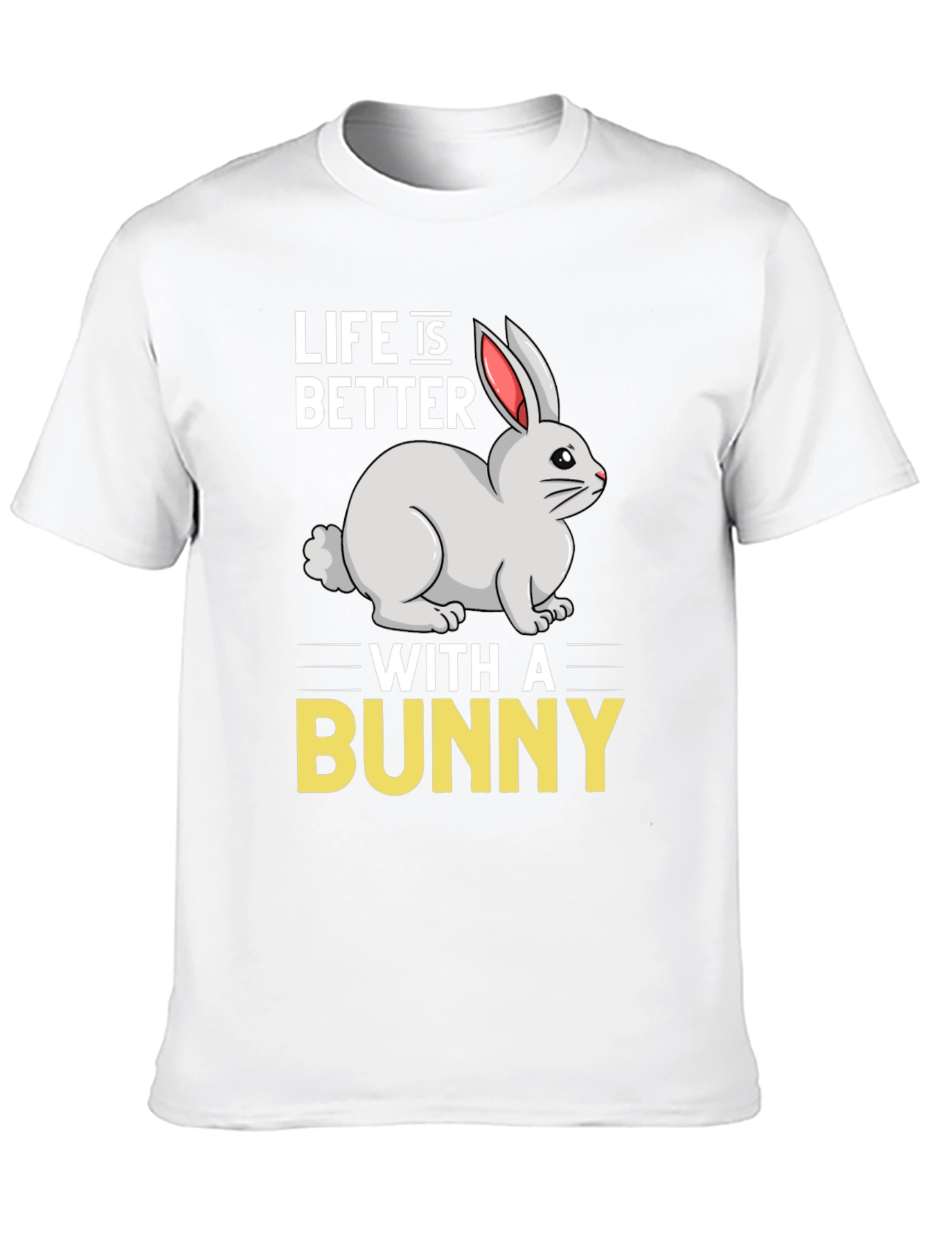 Black Life is Better with a Bunny Graphic T-Shirt view 10