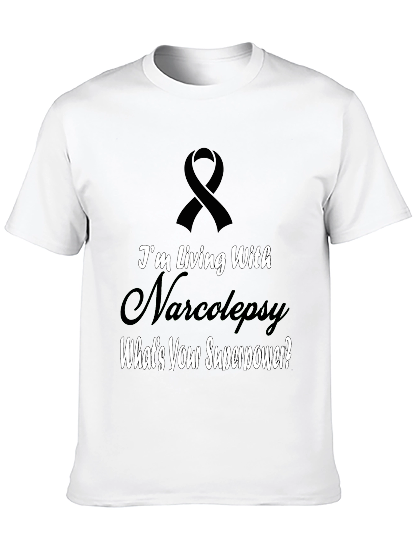 Black Narcolepsy Awareness T-Shirt - What's Your Superpower? view 10