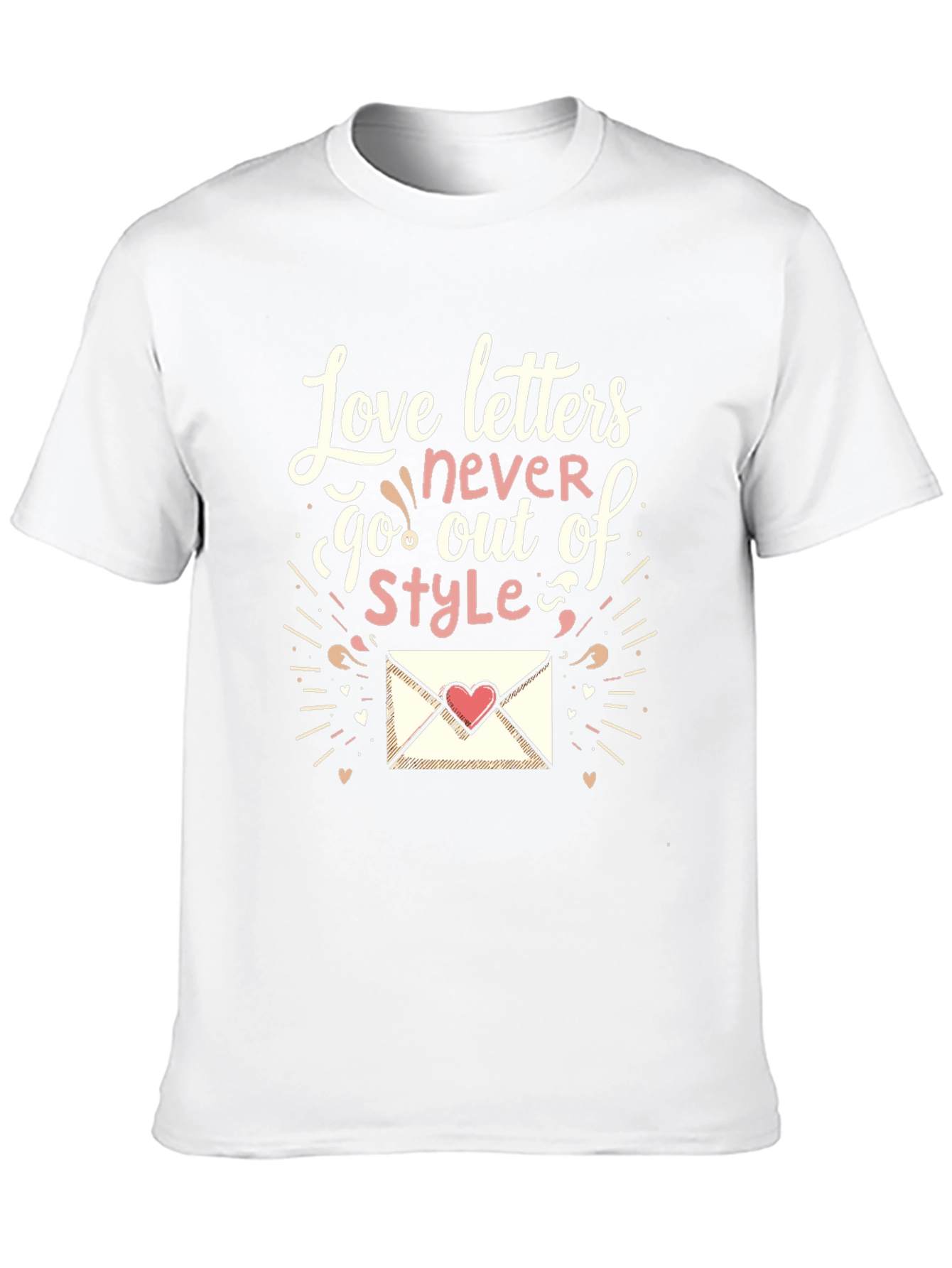 Black Love Letters T-Shirt - Never Out of Style view 10