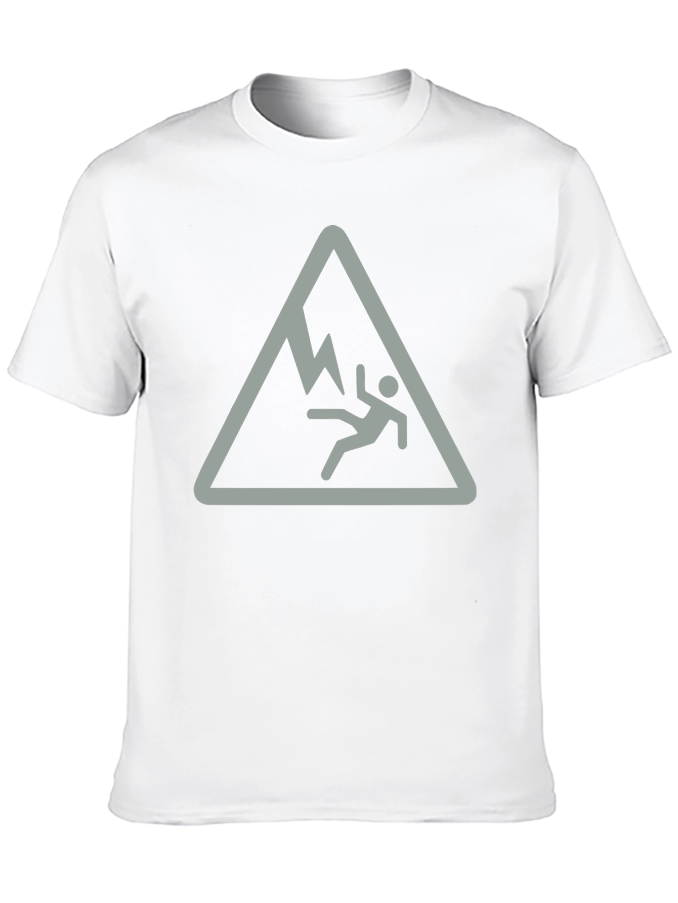 Black Falling Man Mountain Hazard Black T-Shirt view 10