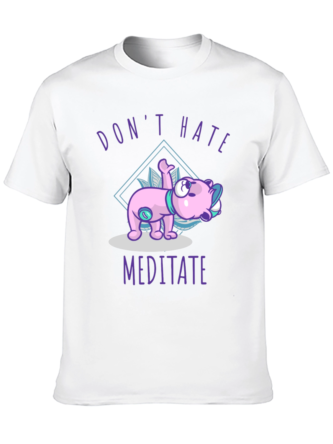 Black Don't Hate Meditate T-Shirt view 10