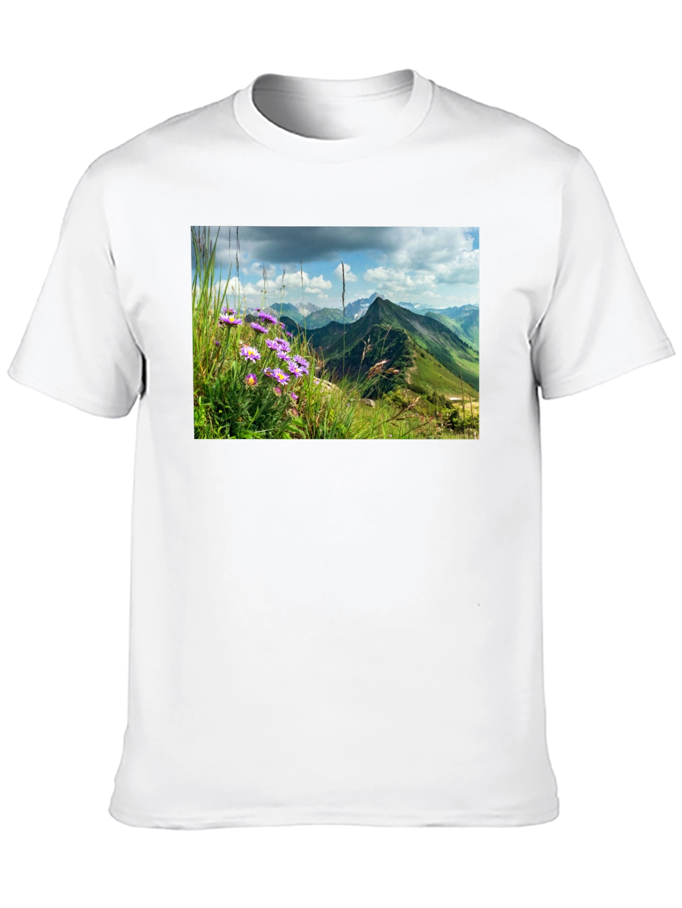 Black Mountain Vista Graphic Tee - Nature Inspired Design view 10