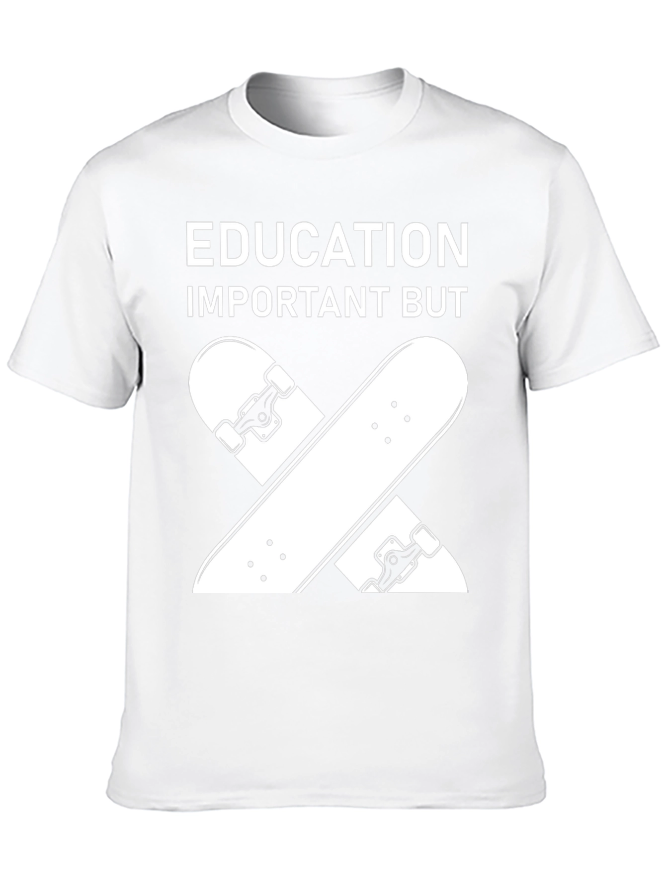 Black Education Important Skateboard T-Shirt view 10