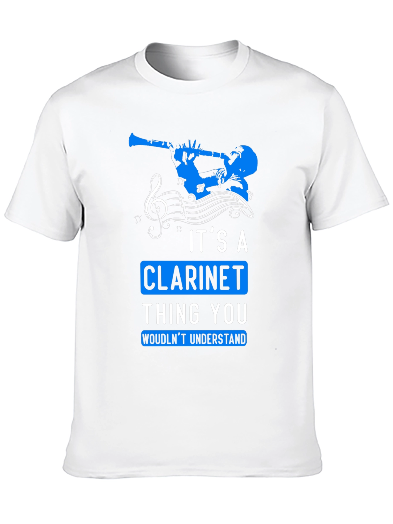 Black Clarinet Lover T-Shirt: It's a Clarinet Thing view 10