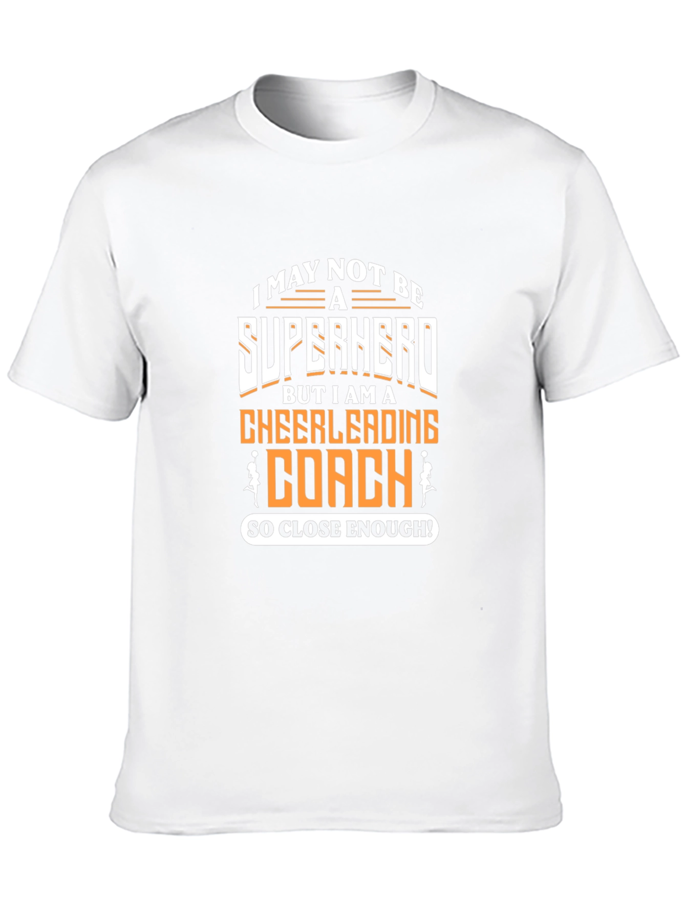 Cheerleading Coach Superhero Graphic T-Shirt - 10