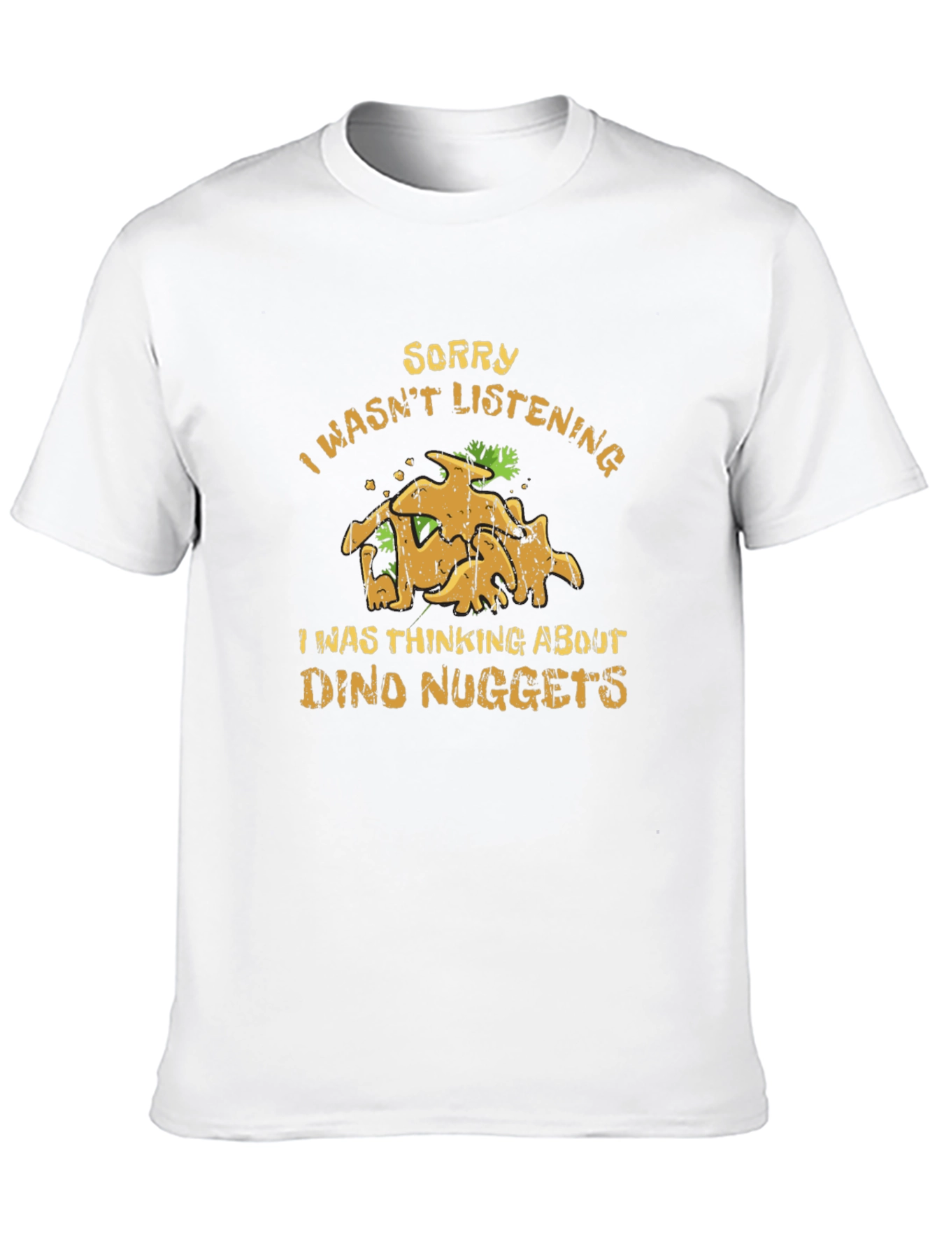 Black Dino Nuggets T-Shirt - Sorry Wasn't Listening view 10