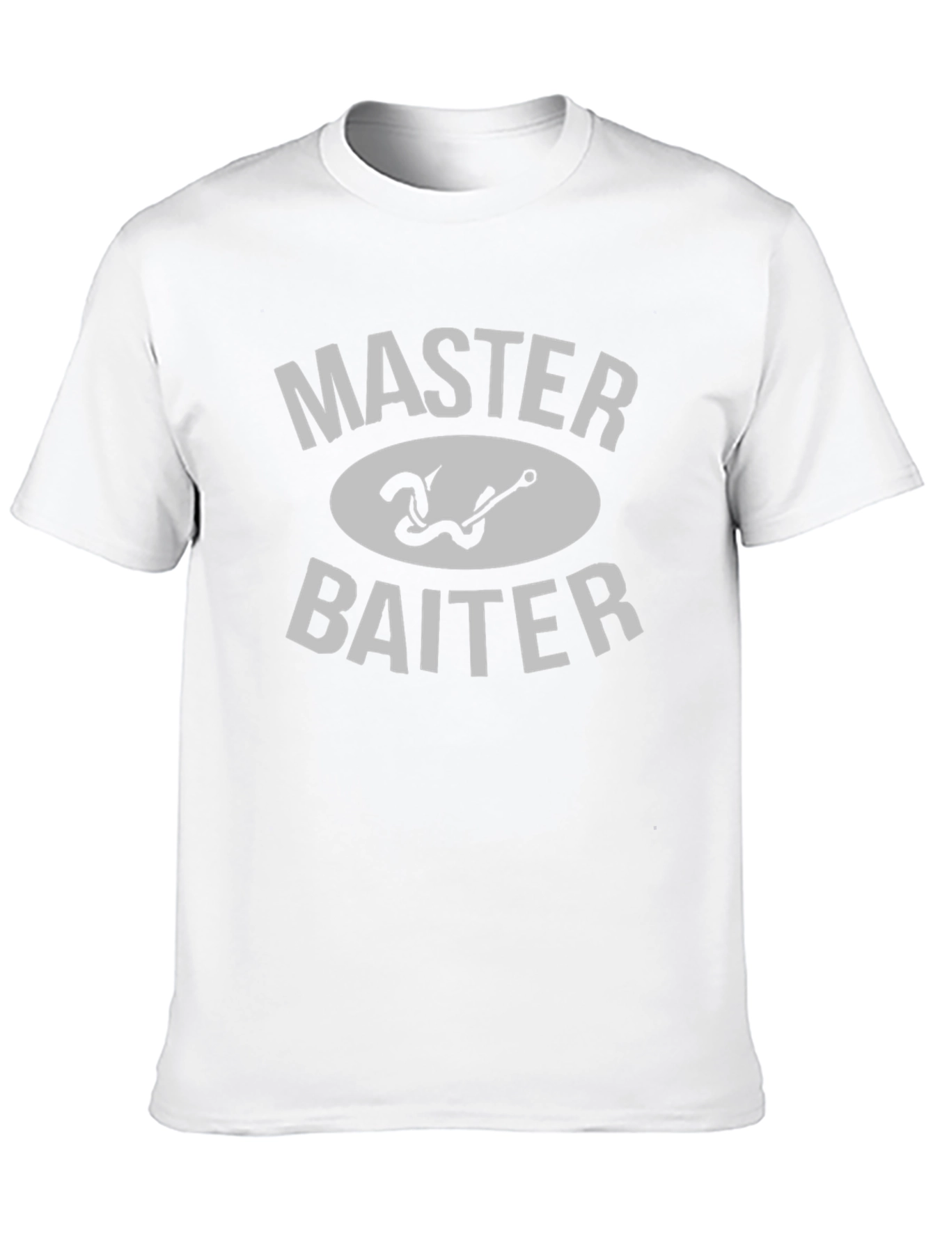 Black Master Baiter Fishing Humor Graphic T-Shirt view 10