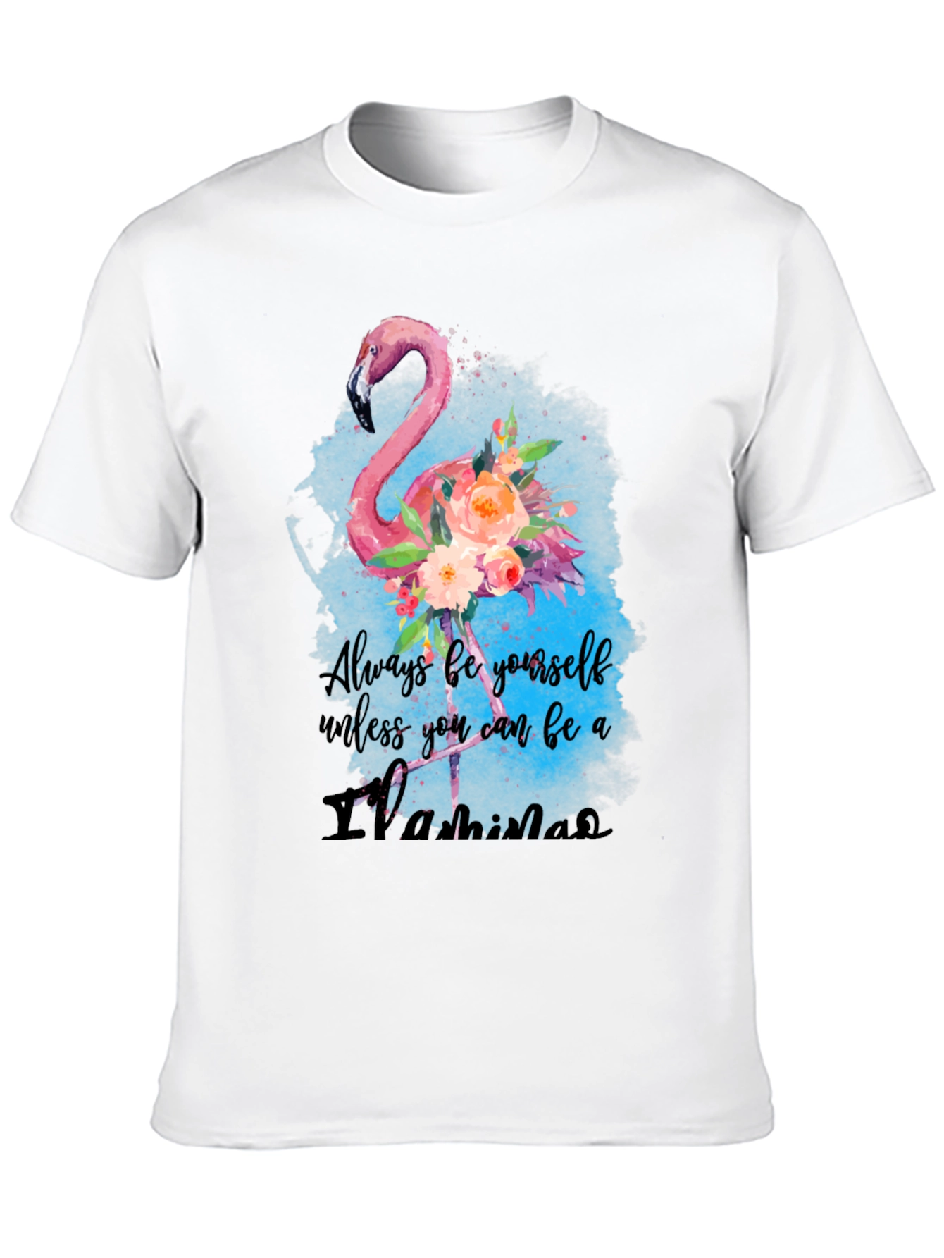 Black Always Be A Flamingo T-Shirt - Unique Design view 10