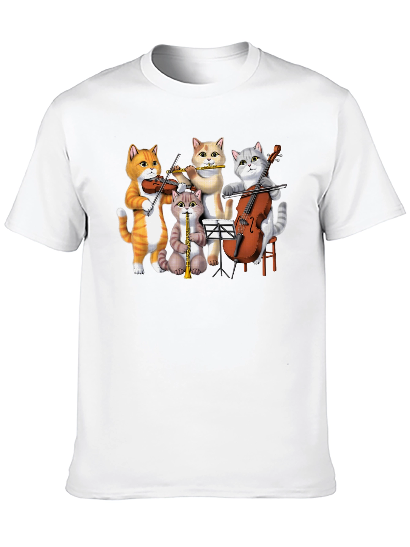 Black Cat Orchestra T-Shirt: Musical Felines Tee view 10