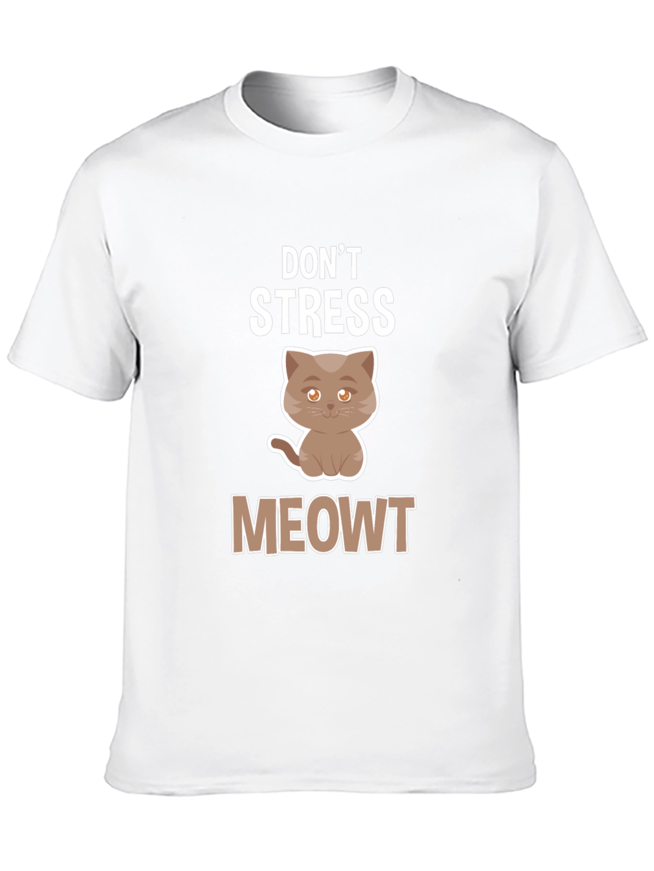 Black Don't Stress Meowt T-Shirt view 10