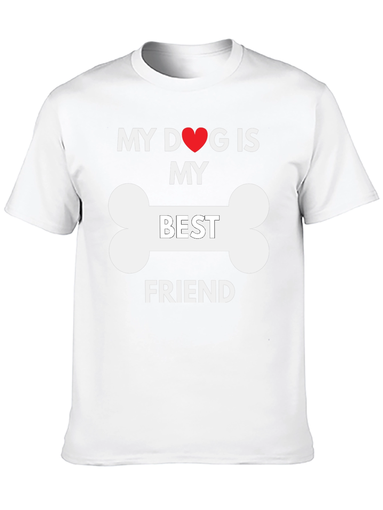 Black My Dog is My Best Friend T-Shirt view 10