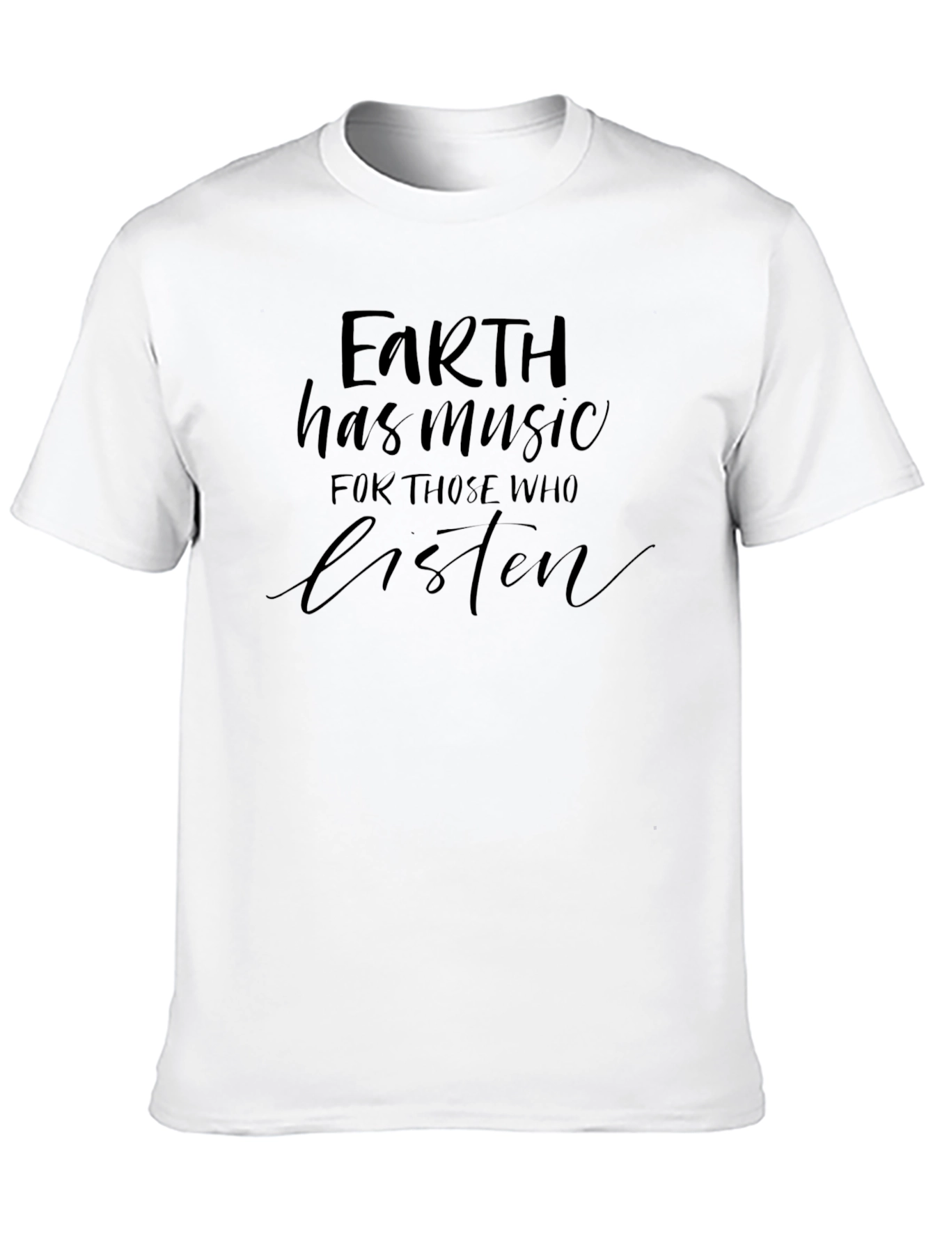 Black Earth Has Music Graphic Tee - Black view 10