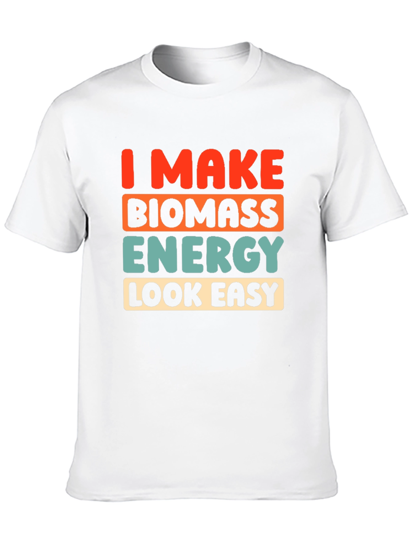 Black Biomass Energy T-Shirt - Funny Environmental Tee view 10