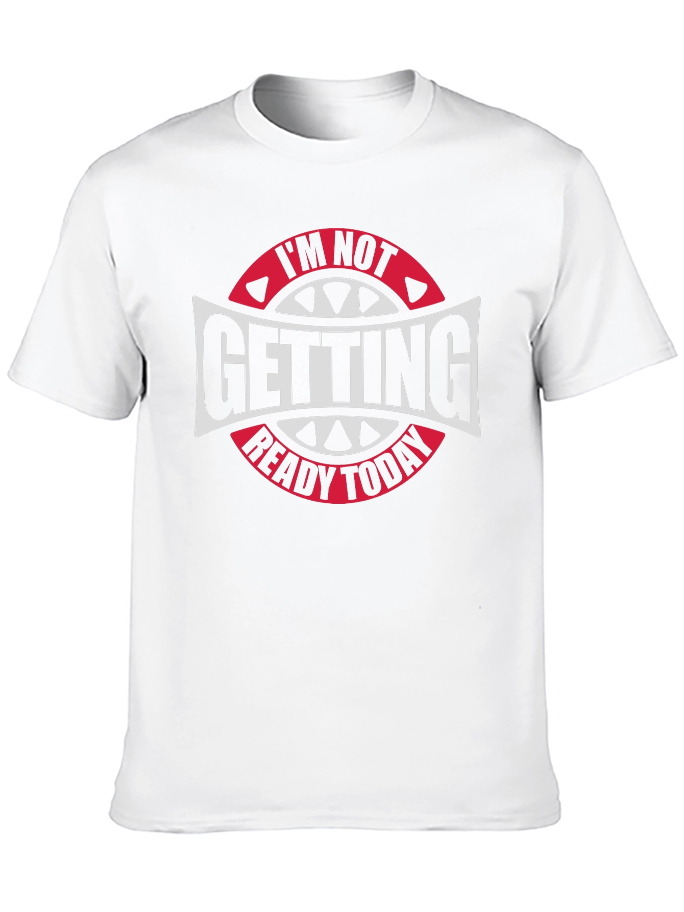 Black I'm Not Getting Ready Today Graphic Tee view 10