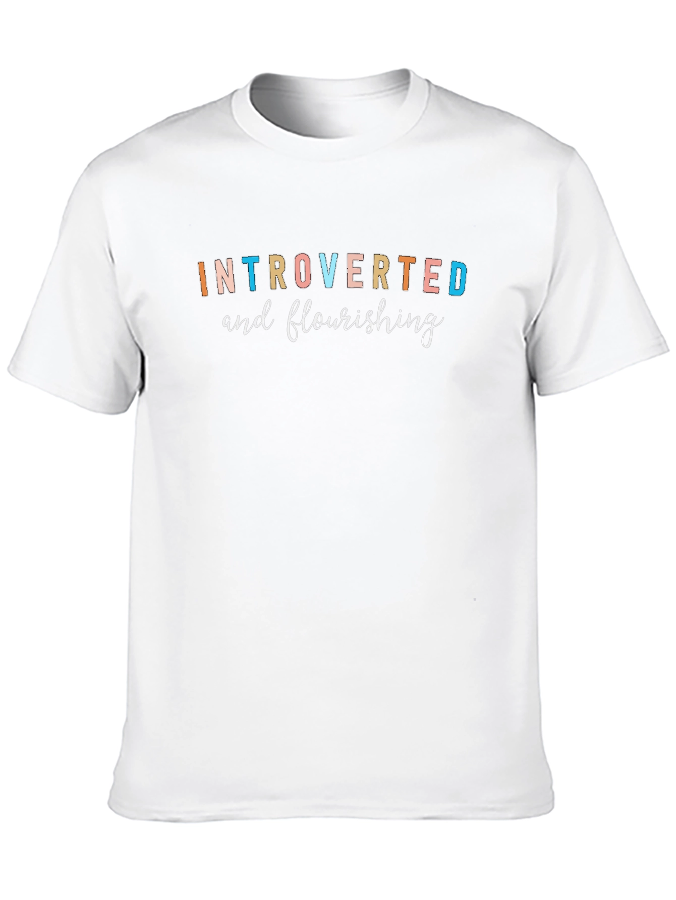 Black Introverted and Flourishing Graphic Tee view 10