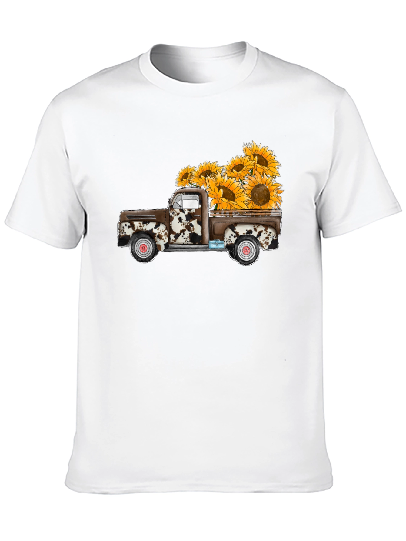 Black Sunflower Truck Graphic Tee - Casual Comfort view 10