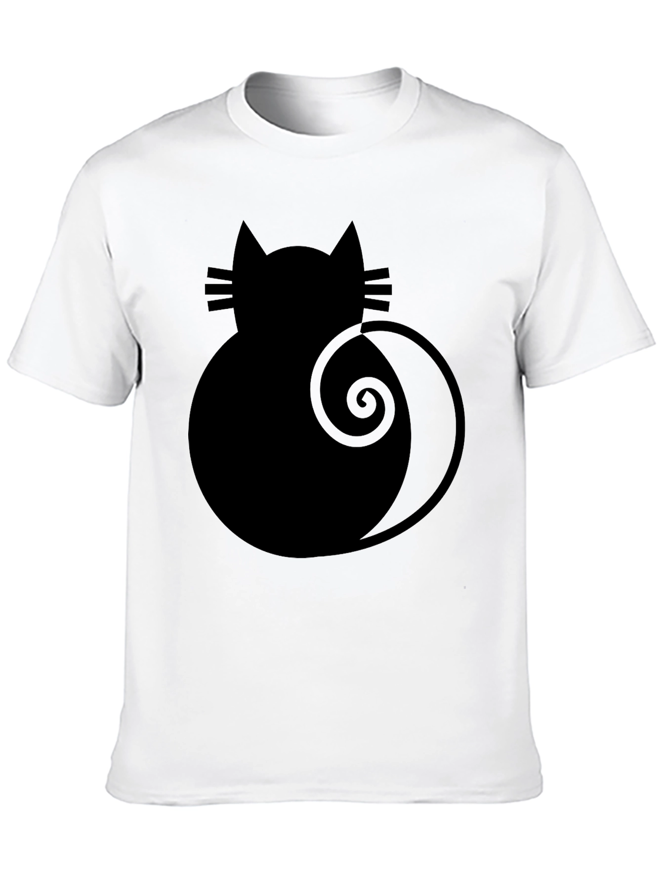 Black Cat Silhouette T-Shirt - 10
