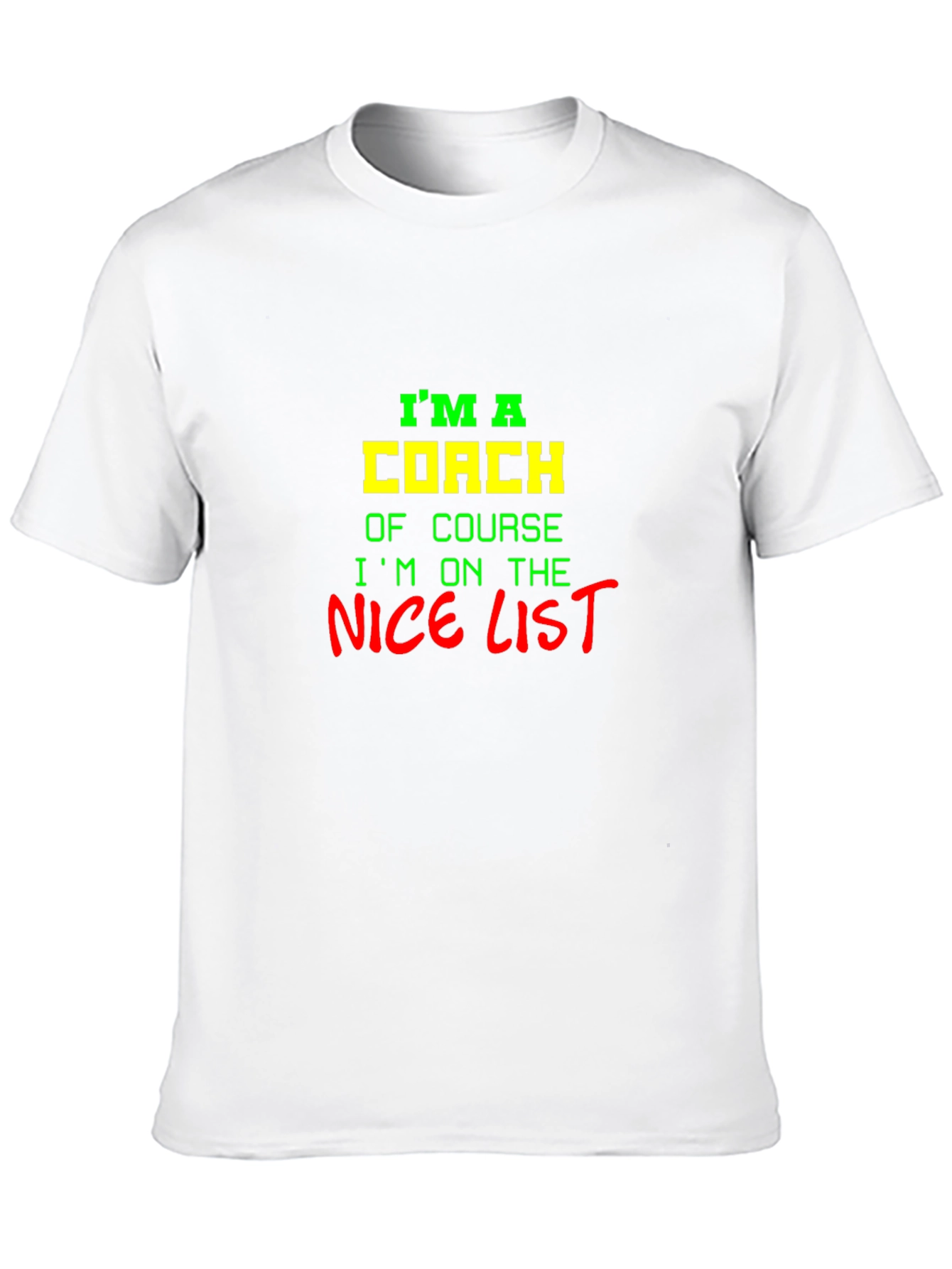 Black I'm a Coach Nice List Graphic Tee view 10