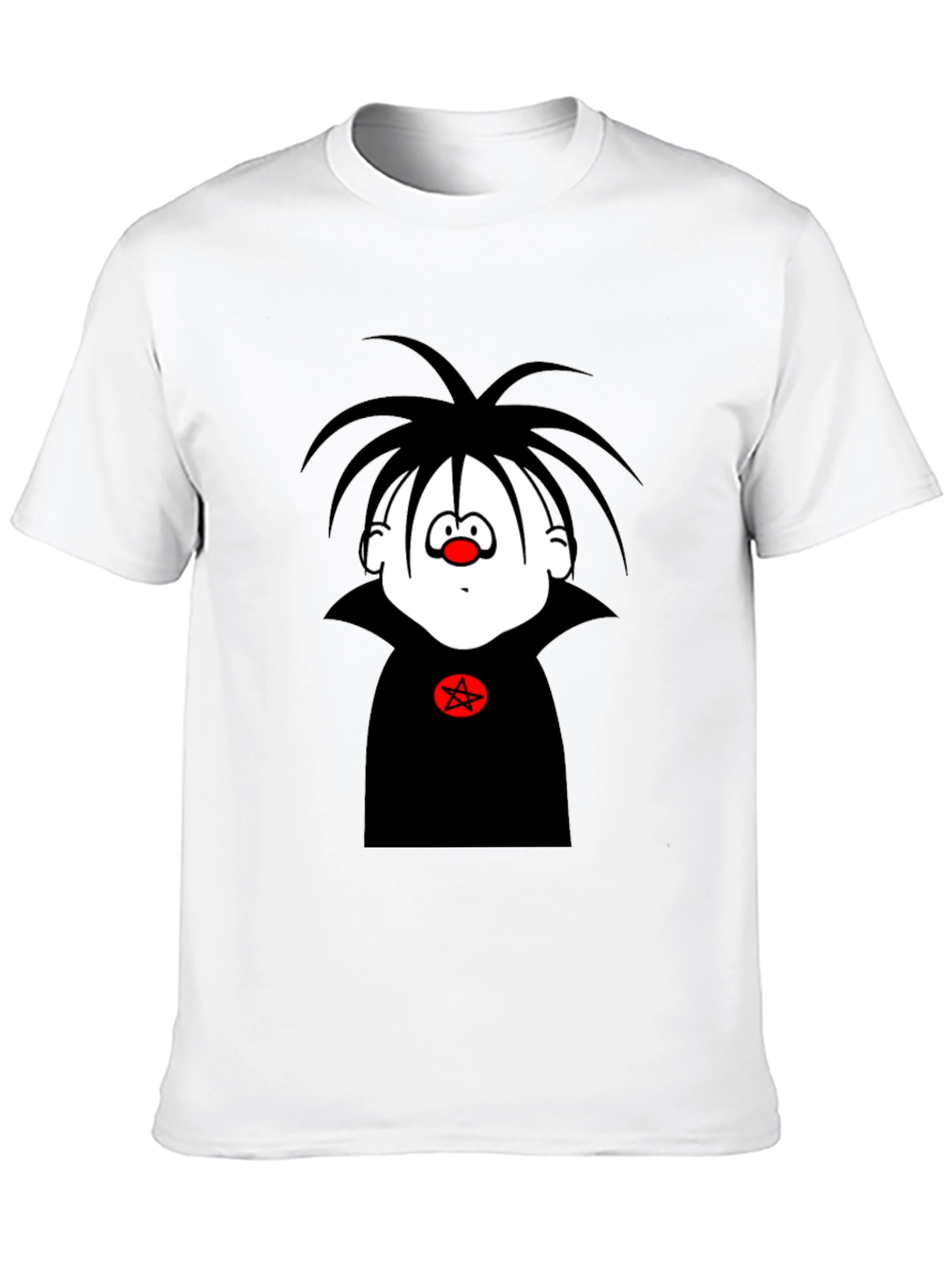 Black Cartoon Vampire T-Shirt - Men's Black Graphic Tee view 10