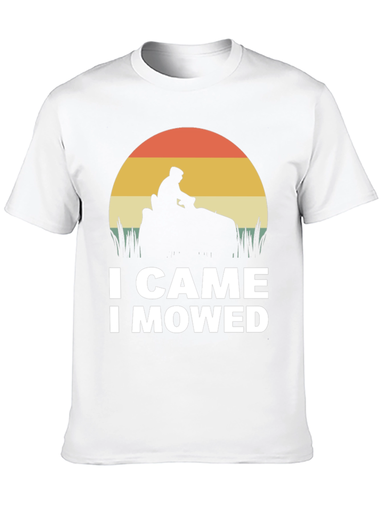 Black I Came I Mowed T-Shirt - Funny Lawn Mowing Tee view 10