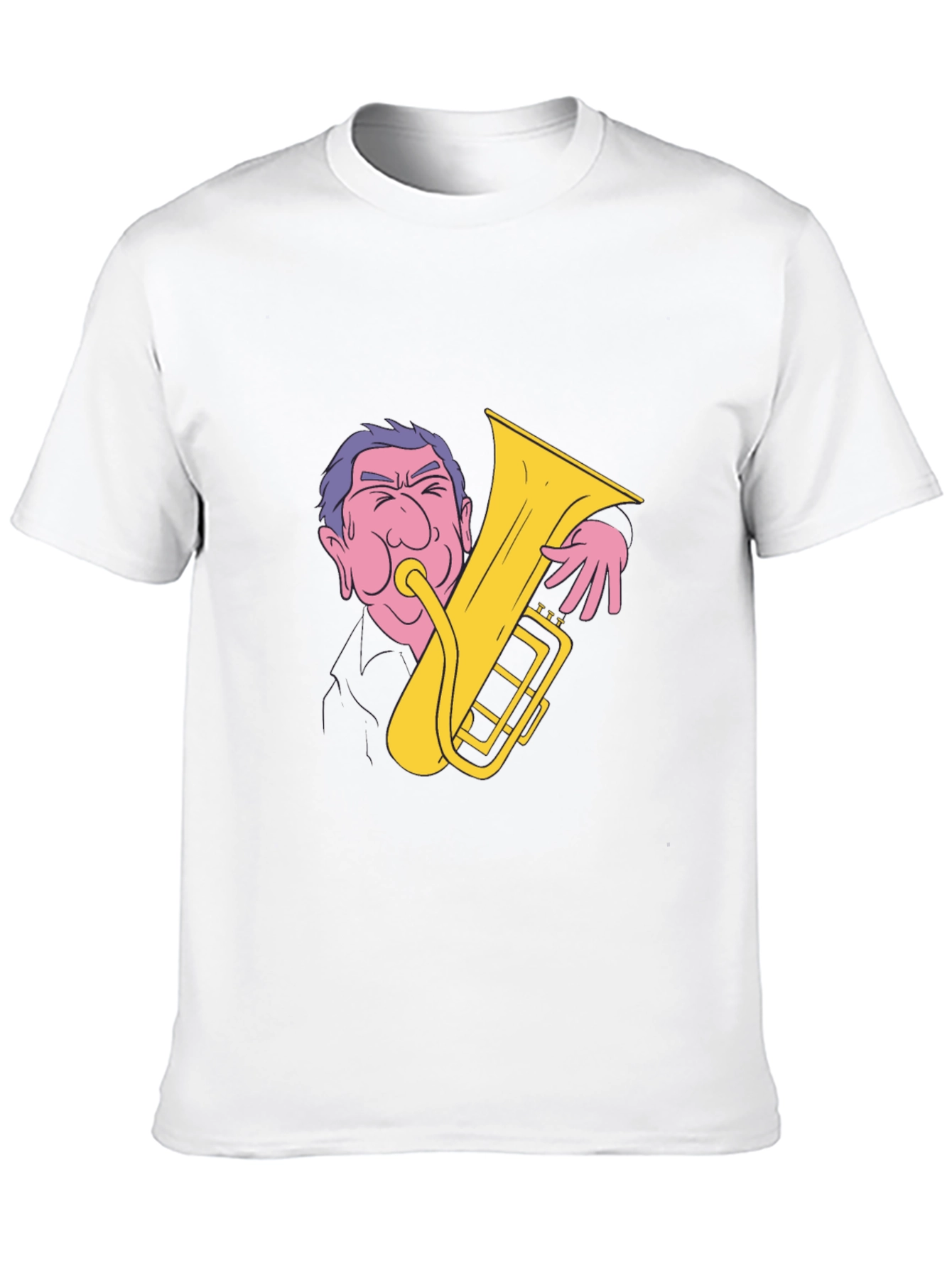 Black Man Playing Tuba Graphic T-Shirt view 10