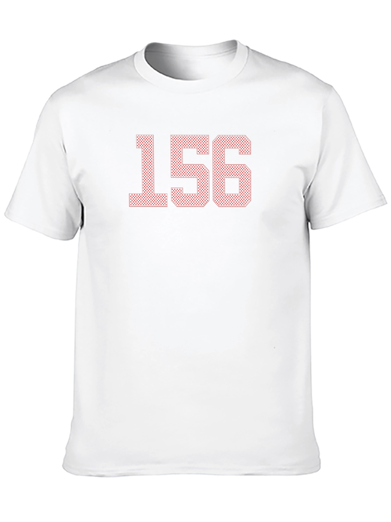 Black Men's Black T-Shirt with "156" Graphic view 10