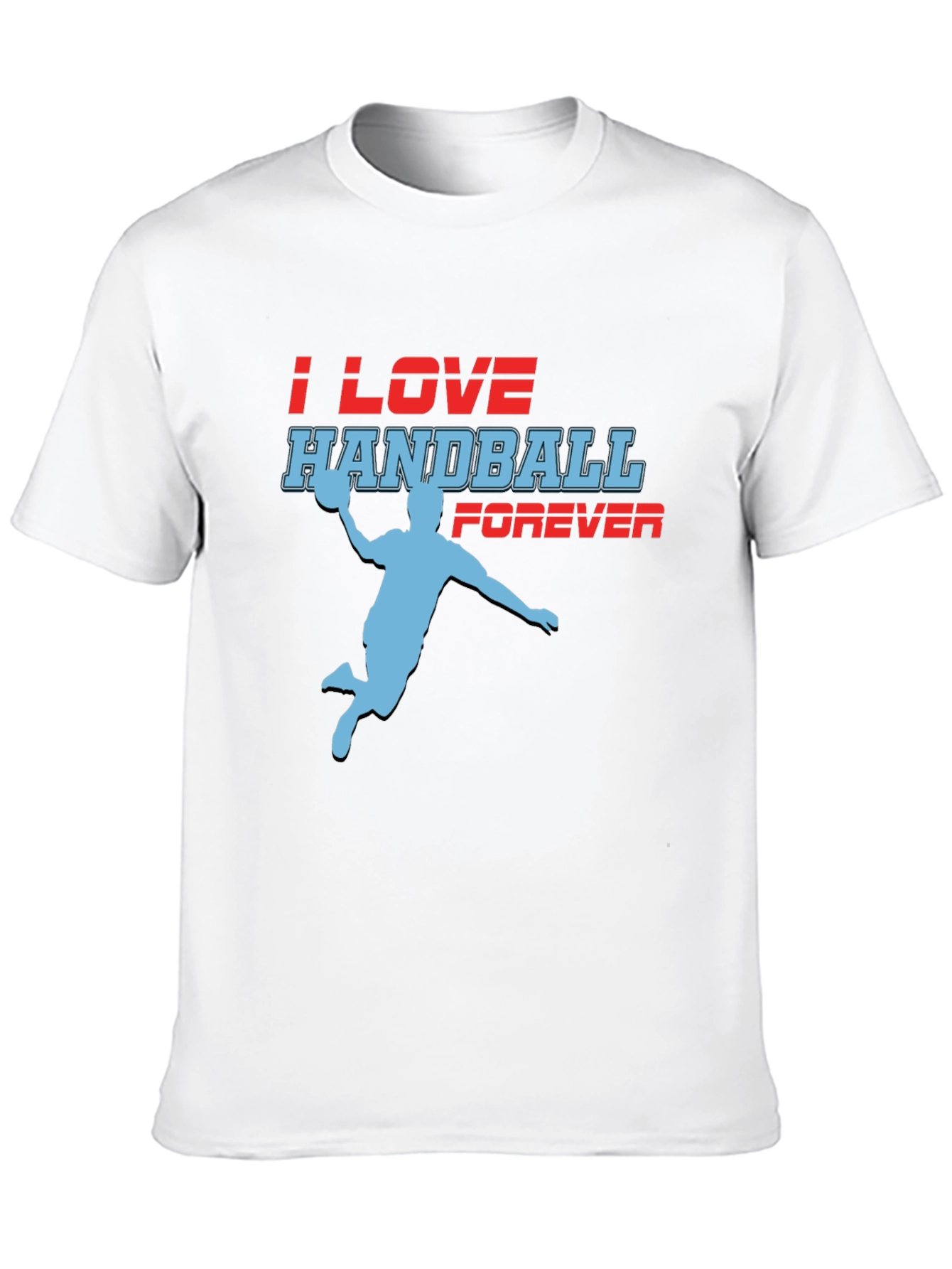 Black Handball Fan T-Shirt - I Love Handball Forever view 10