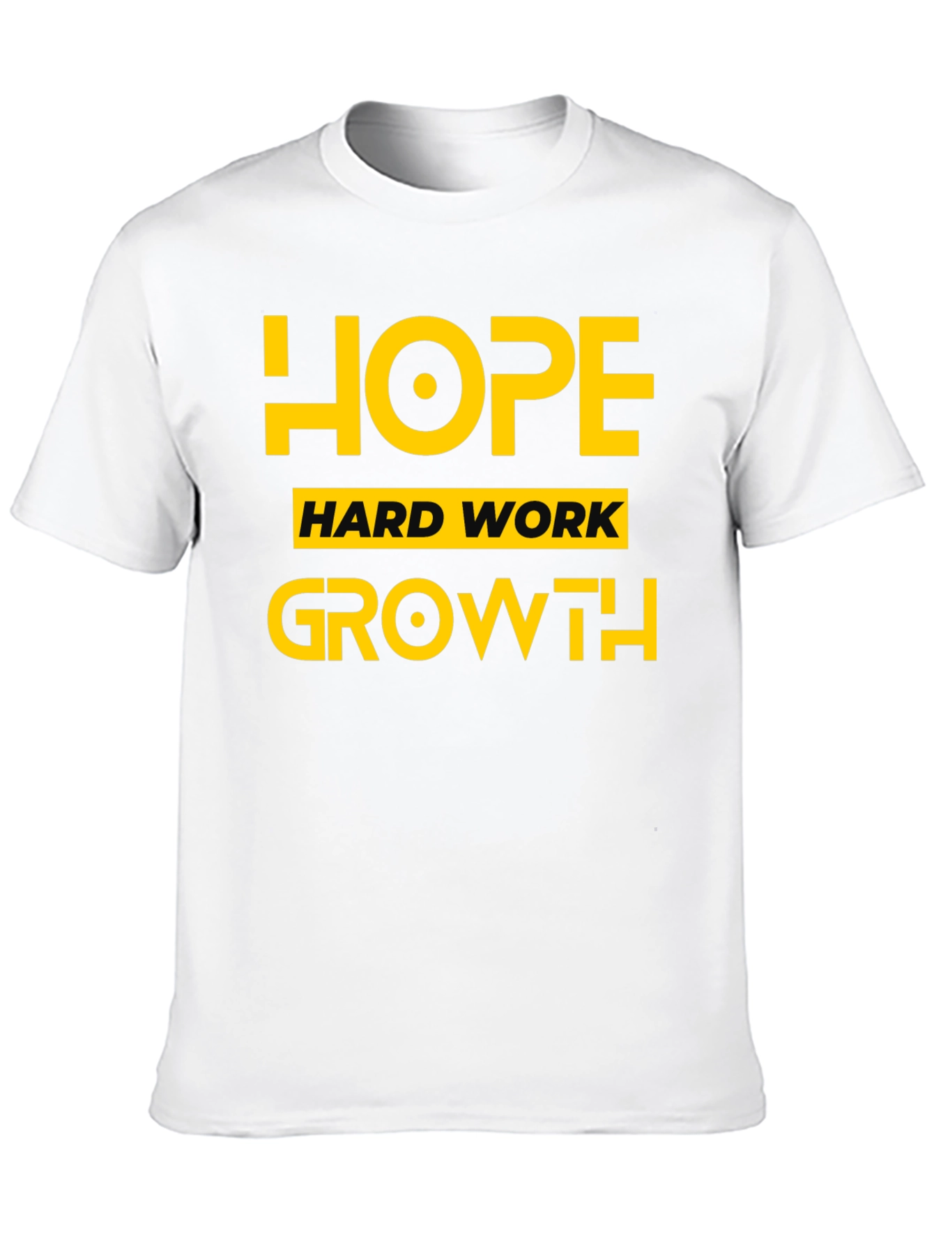 Black Hope Hard Work Growth T-Shirt view 10