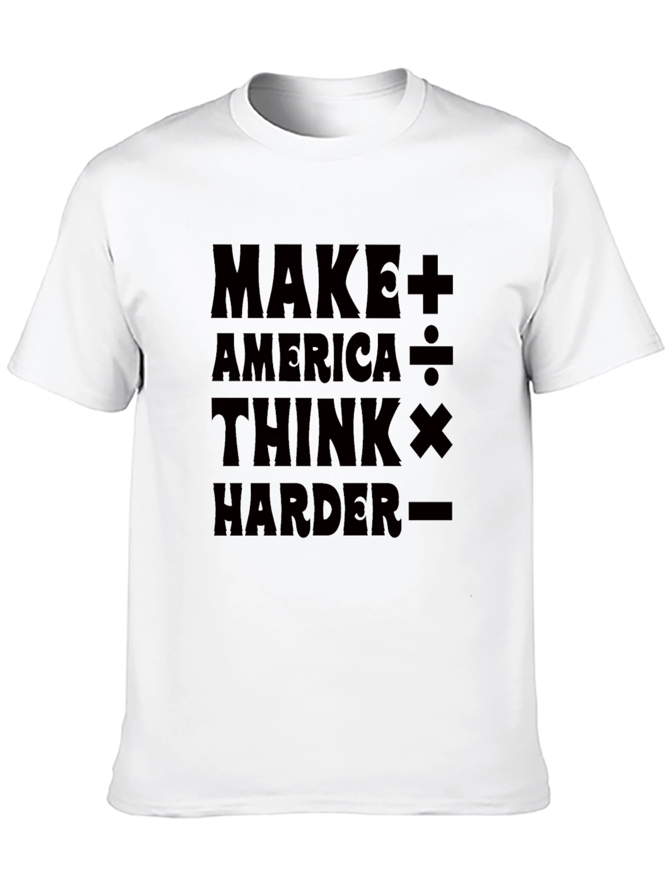 Black Make America Think Harder Graphic T-Shirt view 10