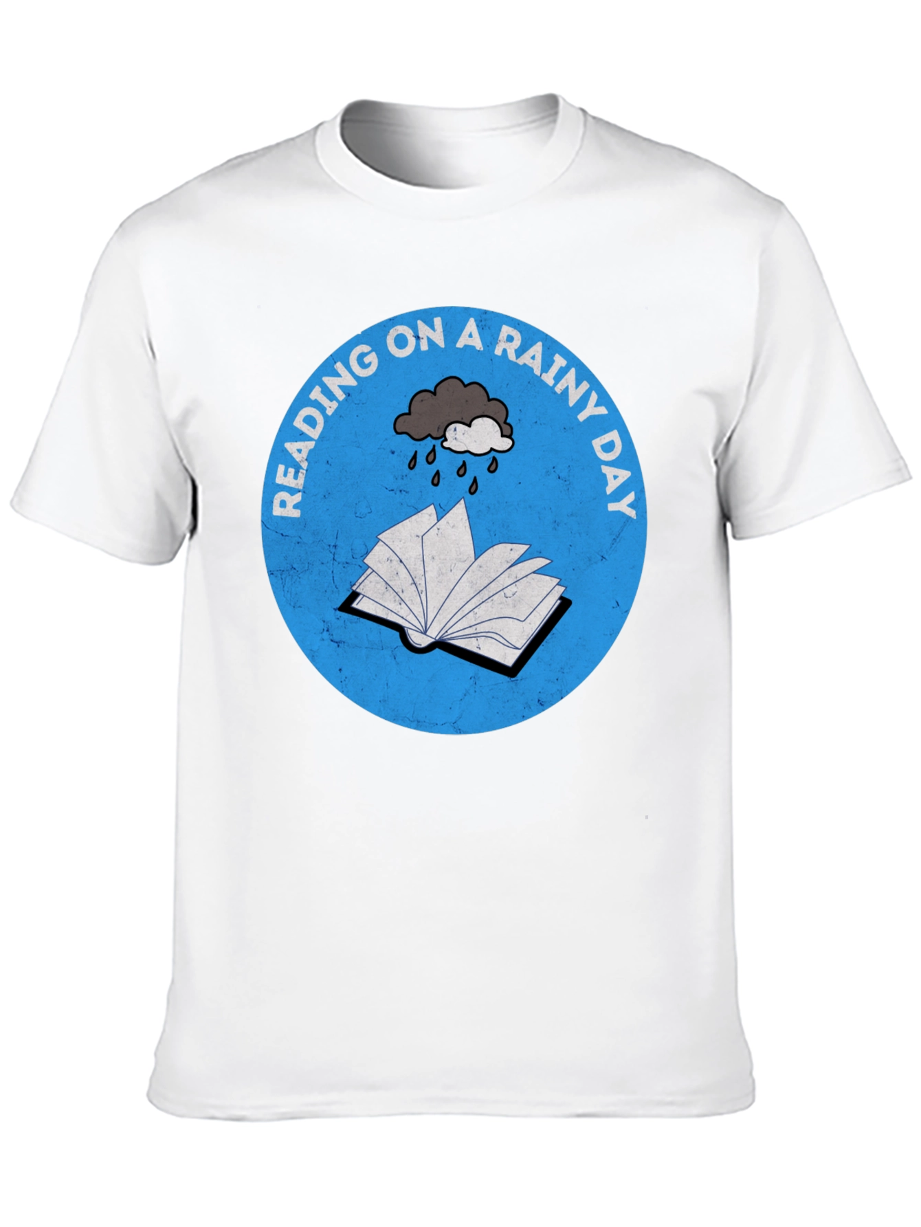 Black Rainy Day Reading T-Shirt view 10