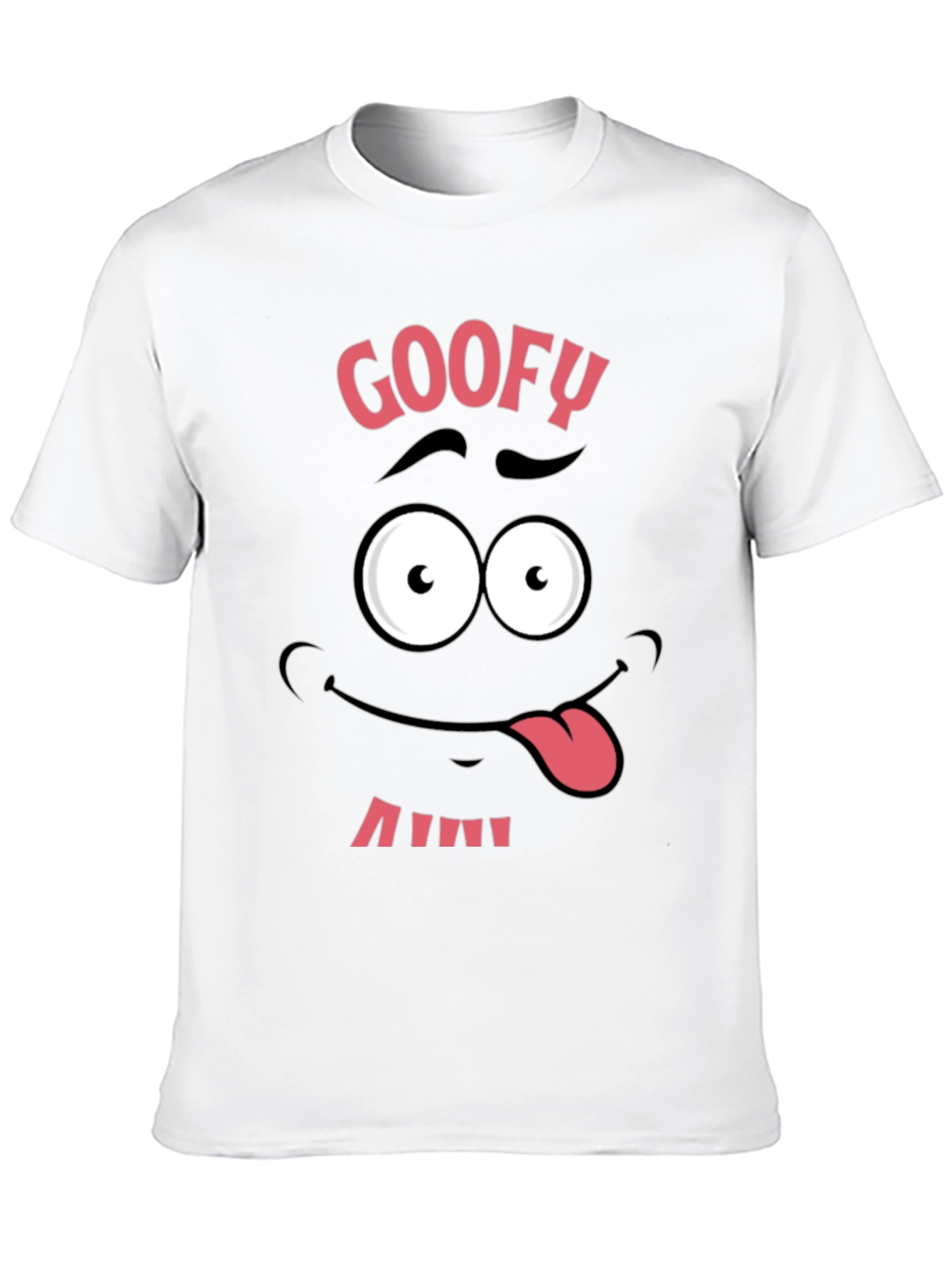 Black Funny Goofy Face Graphic Tee - Black view 10