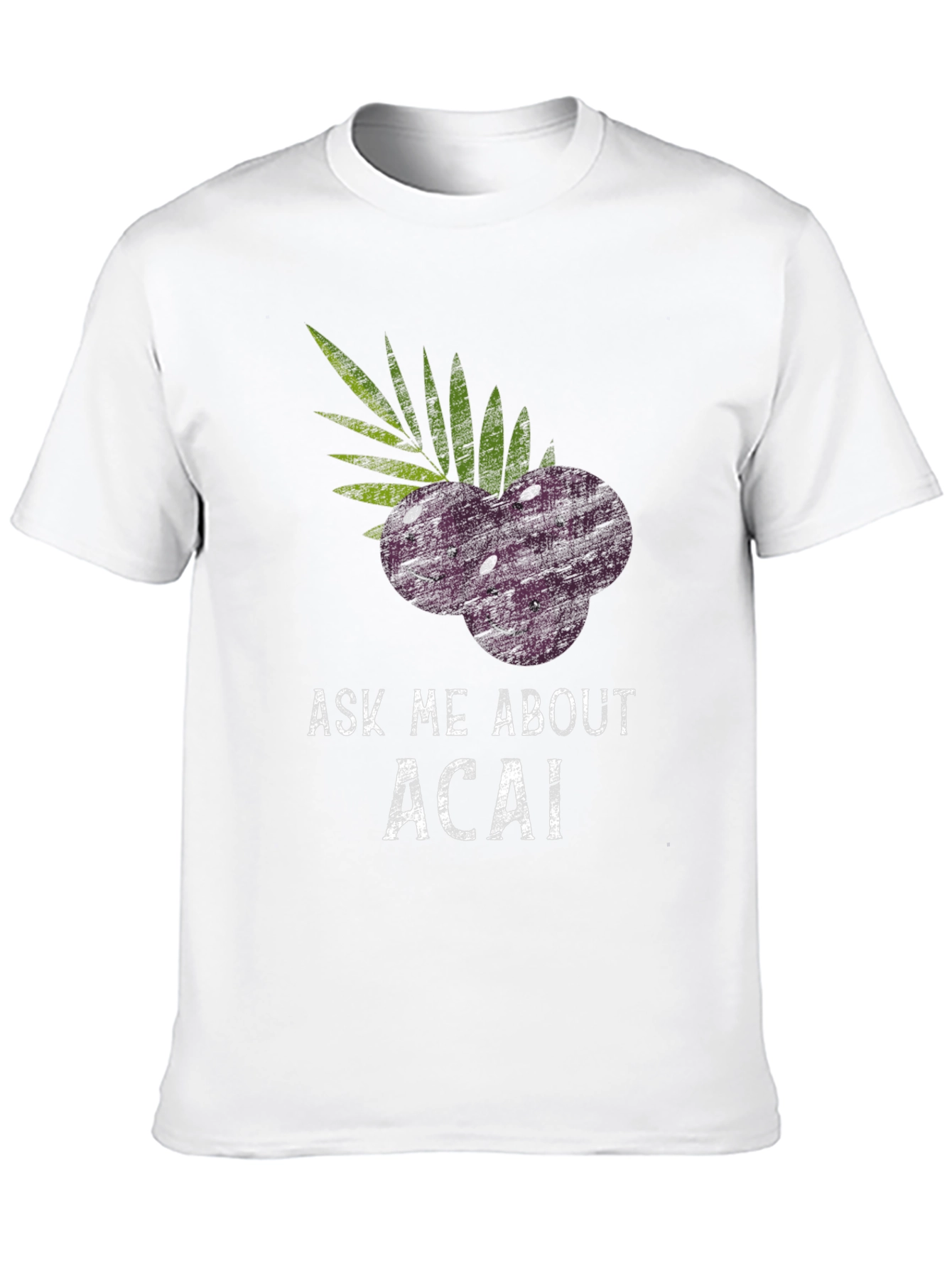 Black Ask Me About Acai Black T-Shirt view 10