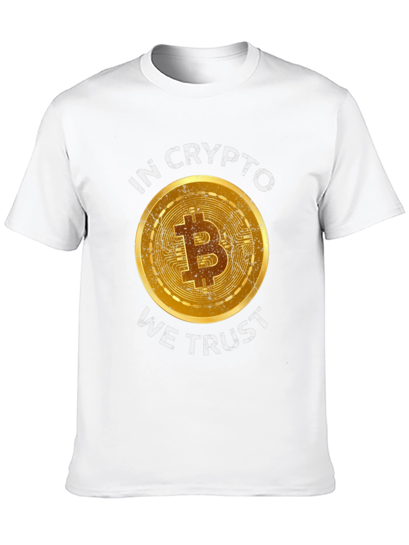 Black Crypto Enthusiast Bitcoin T-Shirt - "In Crypto We Trust" view 10