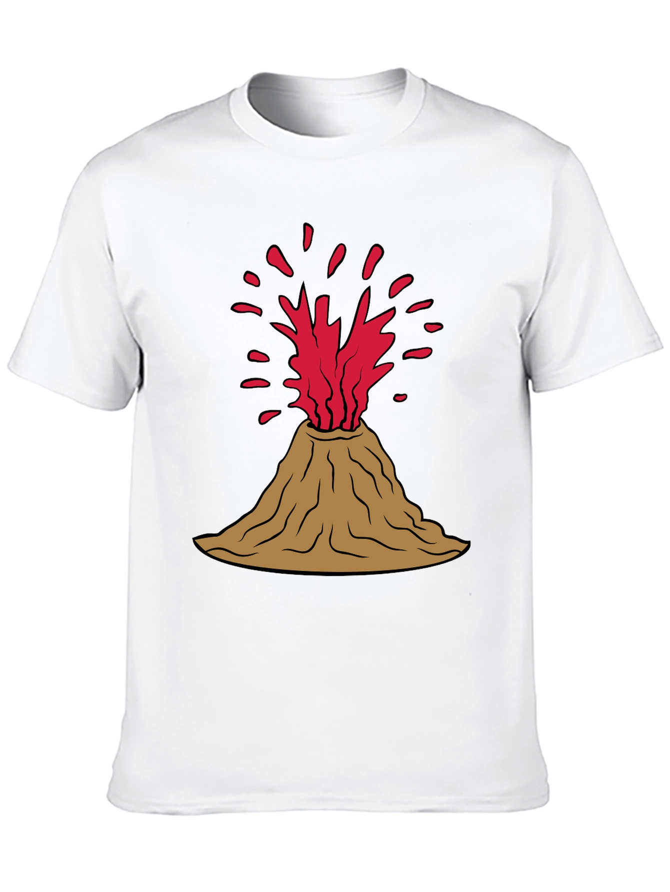 Black Volcano Graphic T-Shirt - Erupting Style! view 10