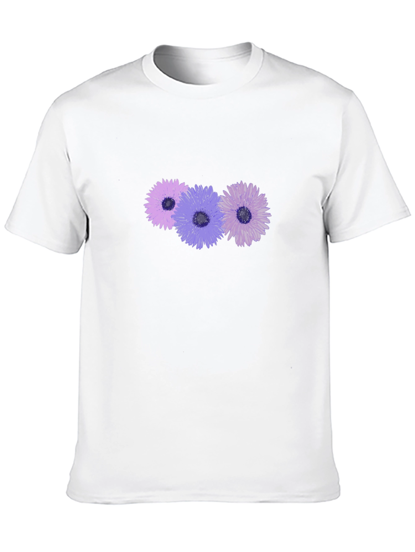 Black Floral Graphic Print Black T-Shirt view 10