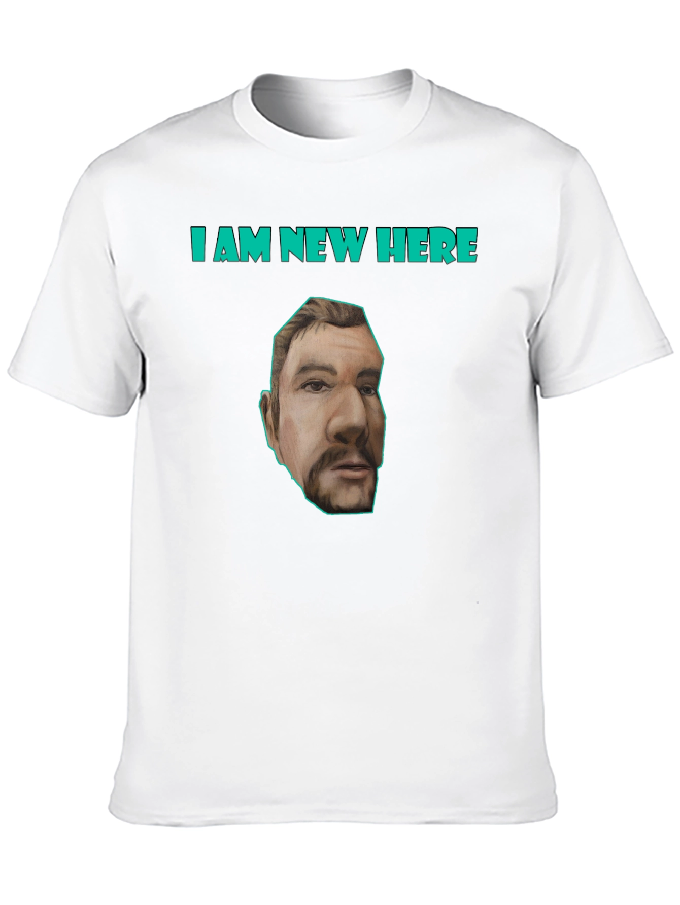 Black I Am New Here T-Shirt view 10