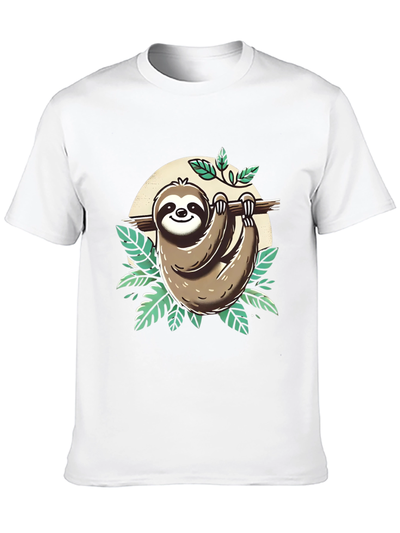 Sloth Graphic Tee - Relaxed & Fun - 10