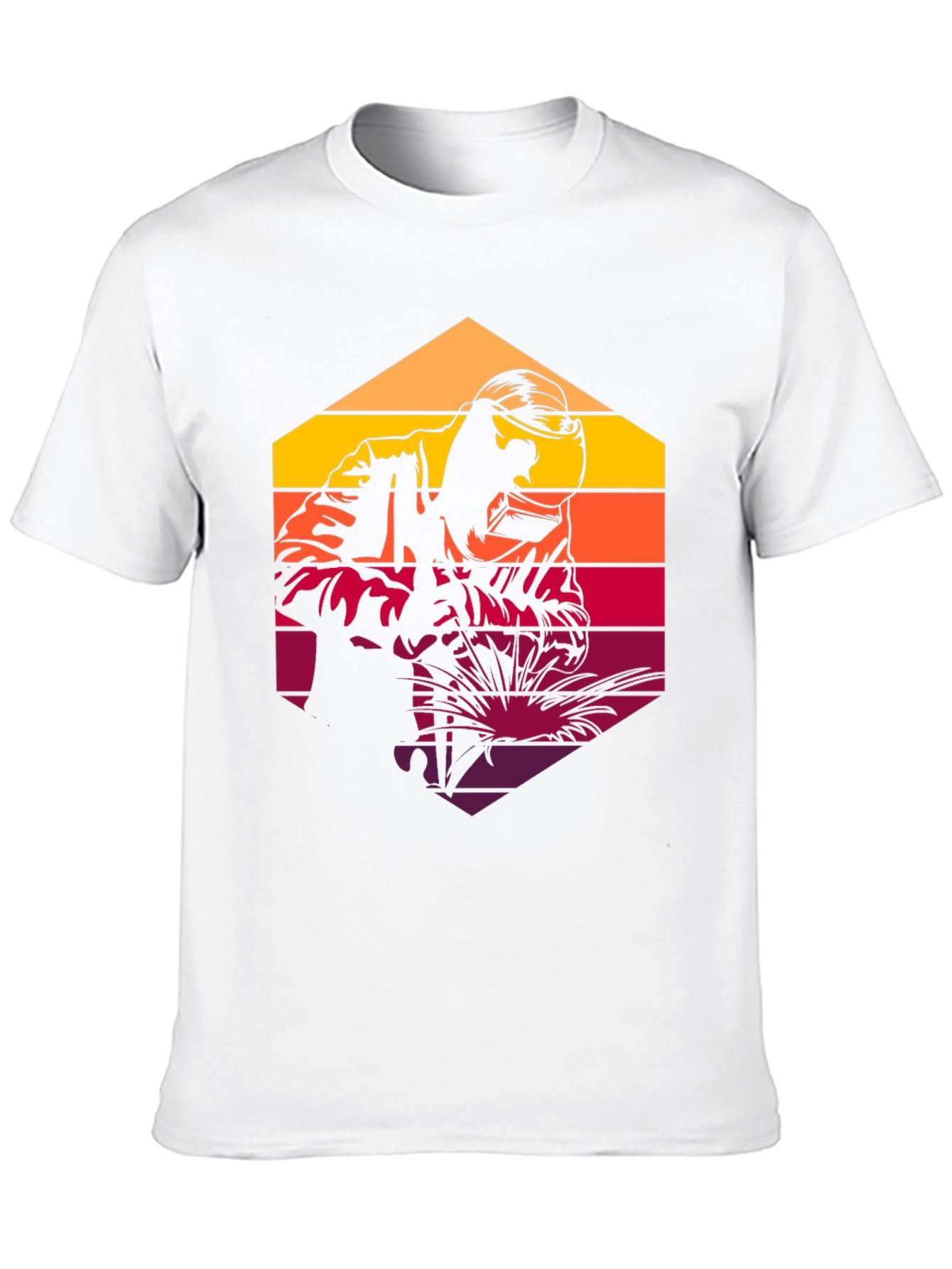 Black Retro Welder Graphic T-Shirt - Black view 10